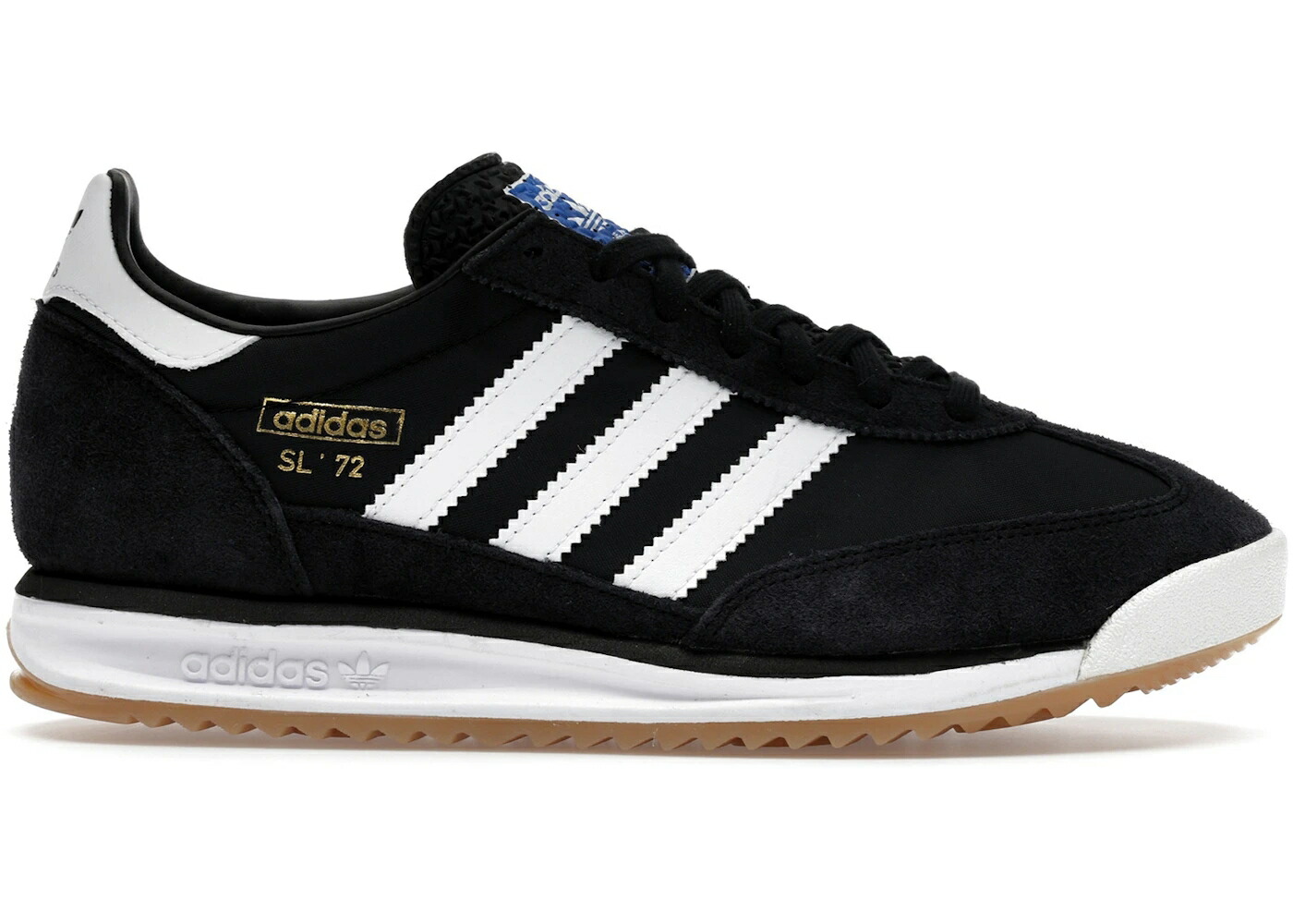アディダス 黒いこと 黒いこと 白いこと 白いこと 中核グループ 青味 青み スニーカー メンズ ADIDAS SL 72 RS BLACK WHITE / CORE BLACK CLOUD WHITE BLUE