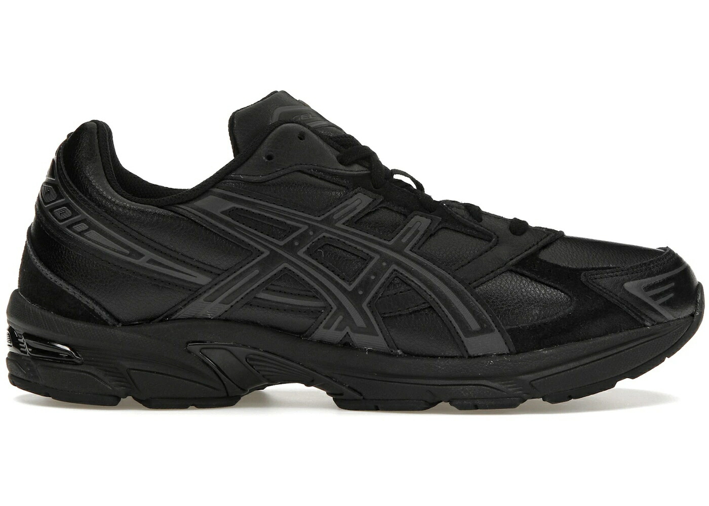 アシックス なめし革 黒いこと 黒いこと 薄墨色 薄墨色 スニーカー メンズ ASICS GEL-1130 LEATHER BLACK DARK GREY / BLACK DARK GREY