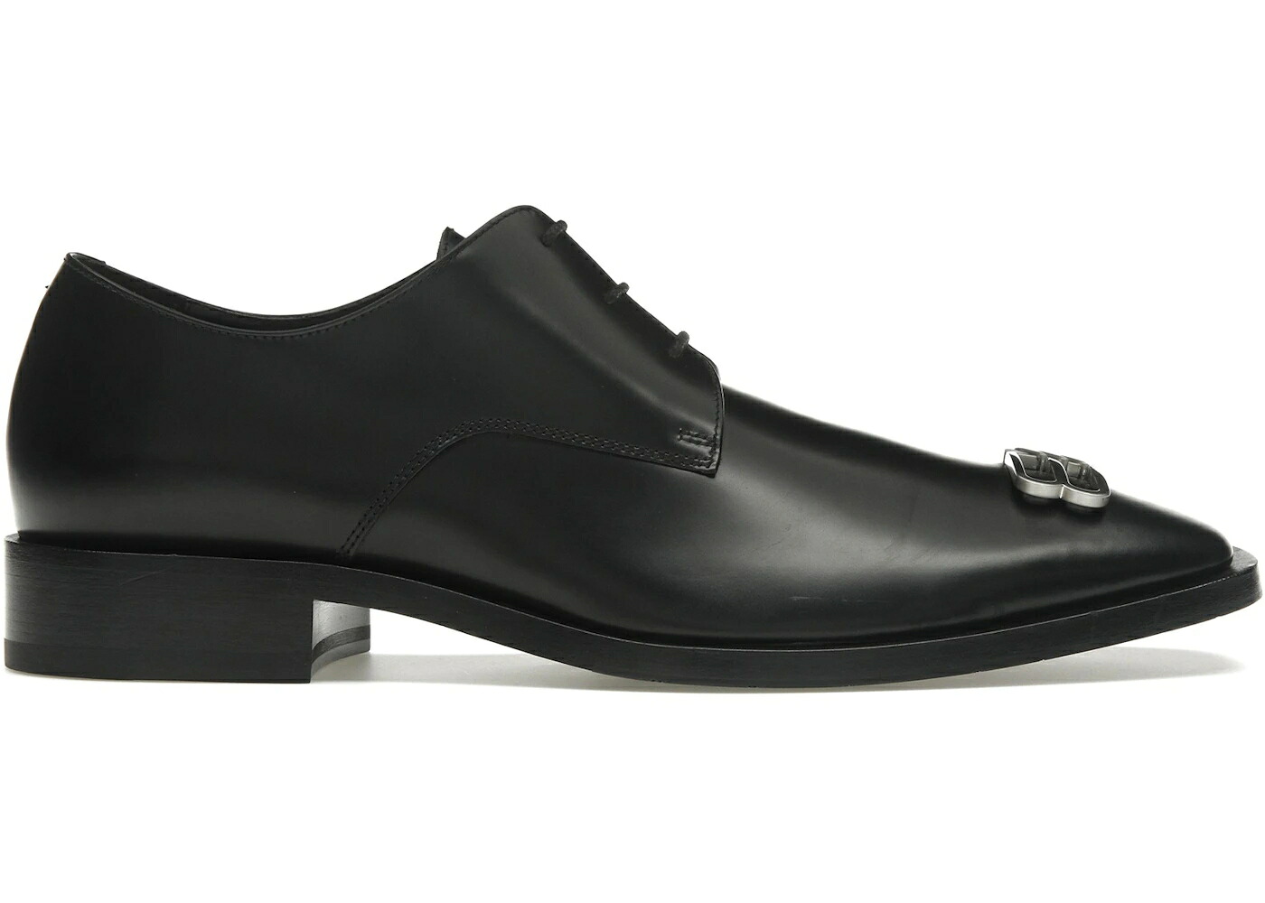 バレンシアガ スニーカー 運動靴 黒色 ブラック レザー ダービースニーカー スニーカー メンズ 【 BALENCIAGA RIM DERBY SHOES BLACK LEATHER / 】