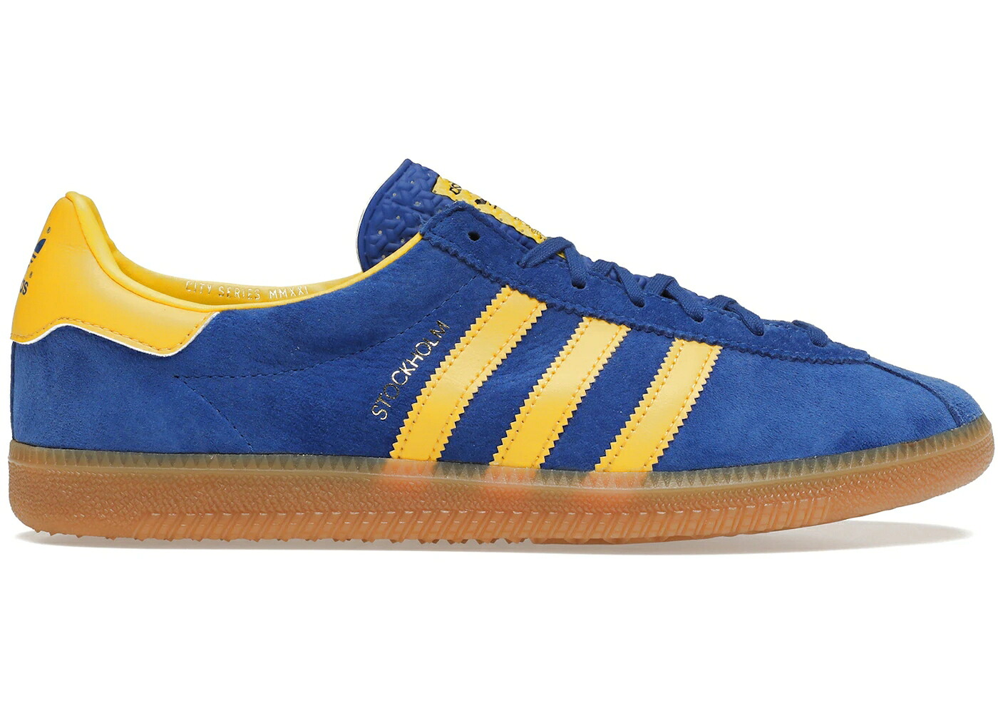 アディダス シティ 続きもの 青味 青味 黄味がかった 黄色 野球クラブ スニーカー メンズ ADIDAS STOCKHOLM CITY SERIES BLUE YELLOW (2021) / ROYAL BLUE TEAM YELLOW GUM