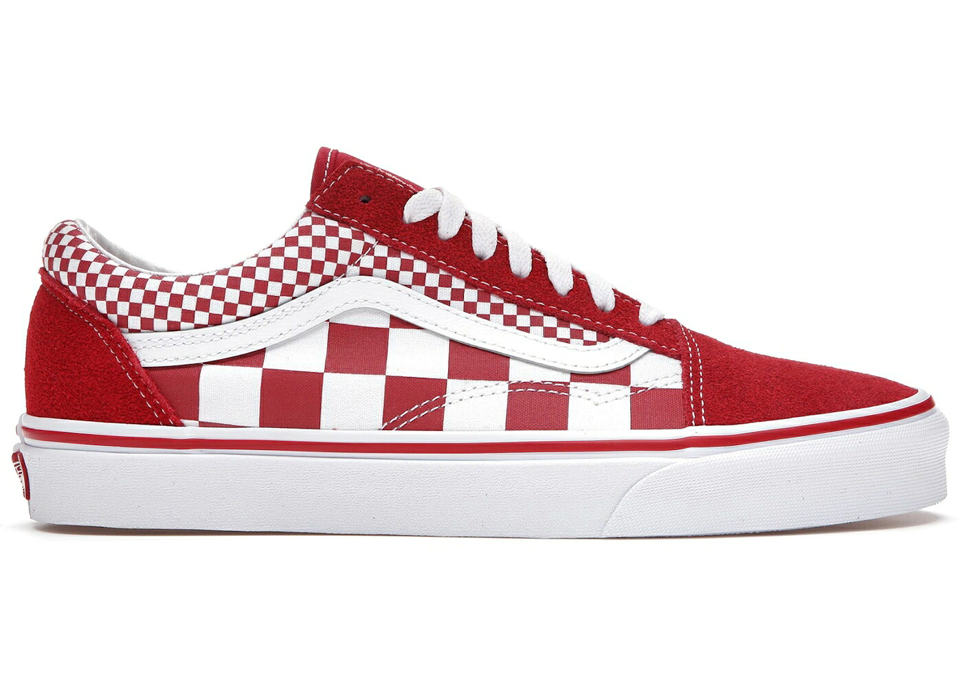 ヴァンズ バンズ 白いこと 白いこと 年寄りの学院 スニーカー メンズ VANS OLD SKOOL MIX CHECKER CHILI PEPPER / CHILI PEPPER TRUE WHITE