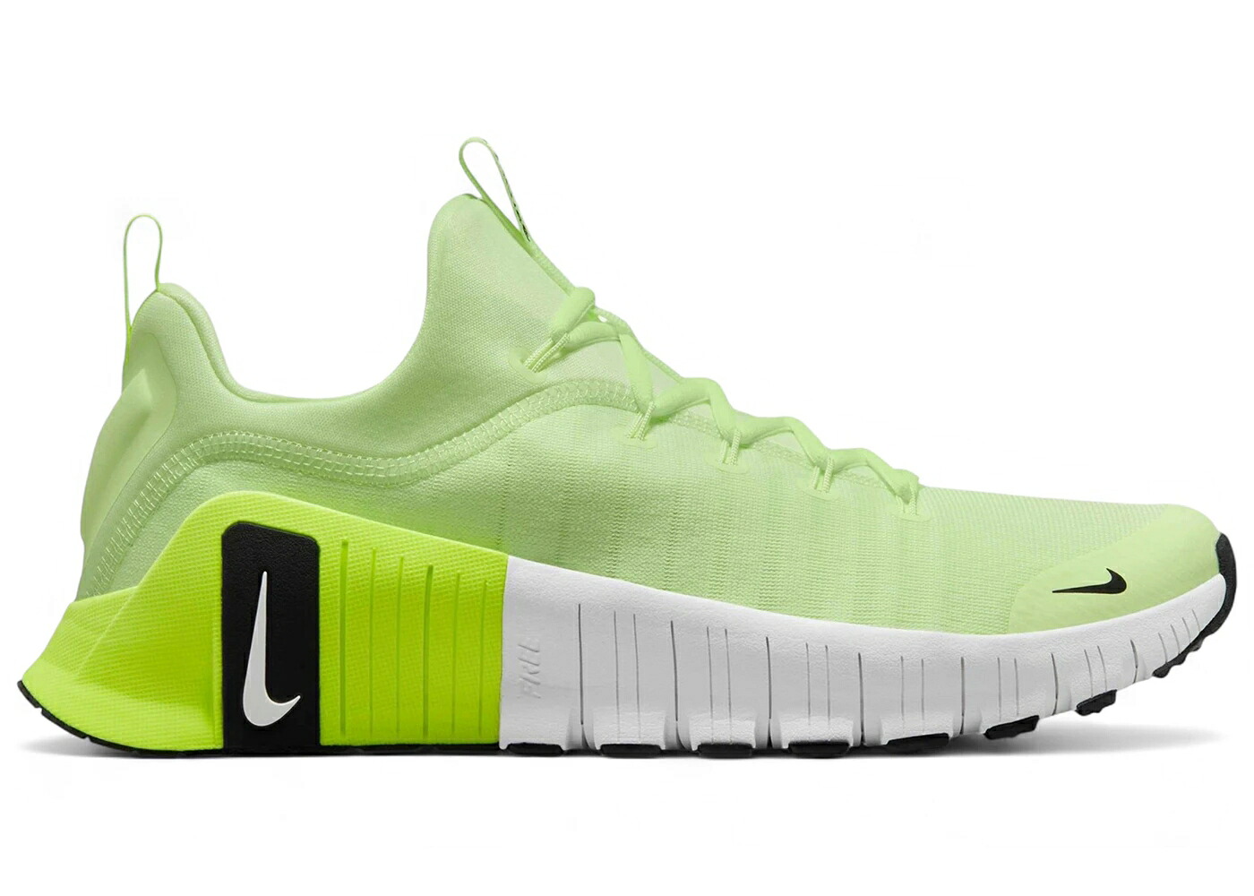 ナイキ 無償性 白いこと 白いこと 黒いこと 黒いこと スニーカー メンズ NIKE FREE METCON 6 BARELY VOLT / BARELY VOLT VOLT WHITE BLACK