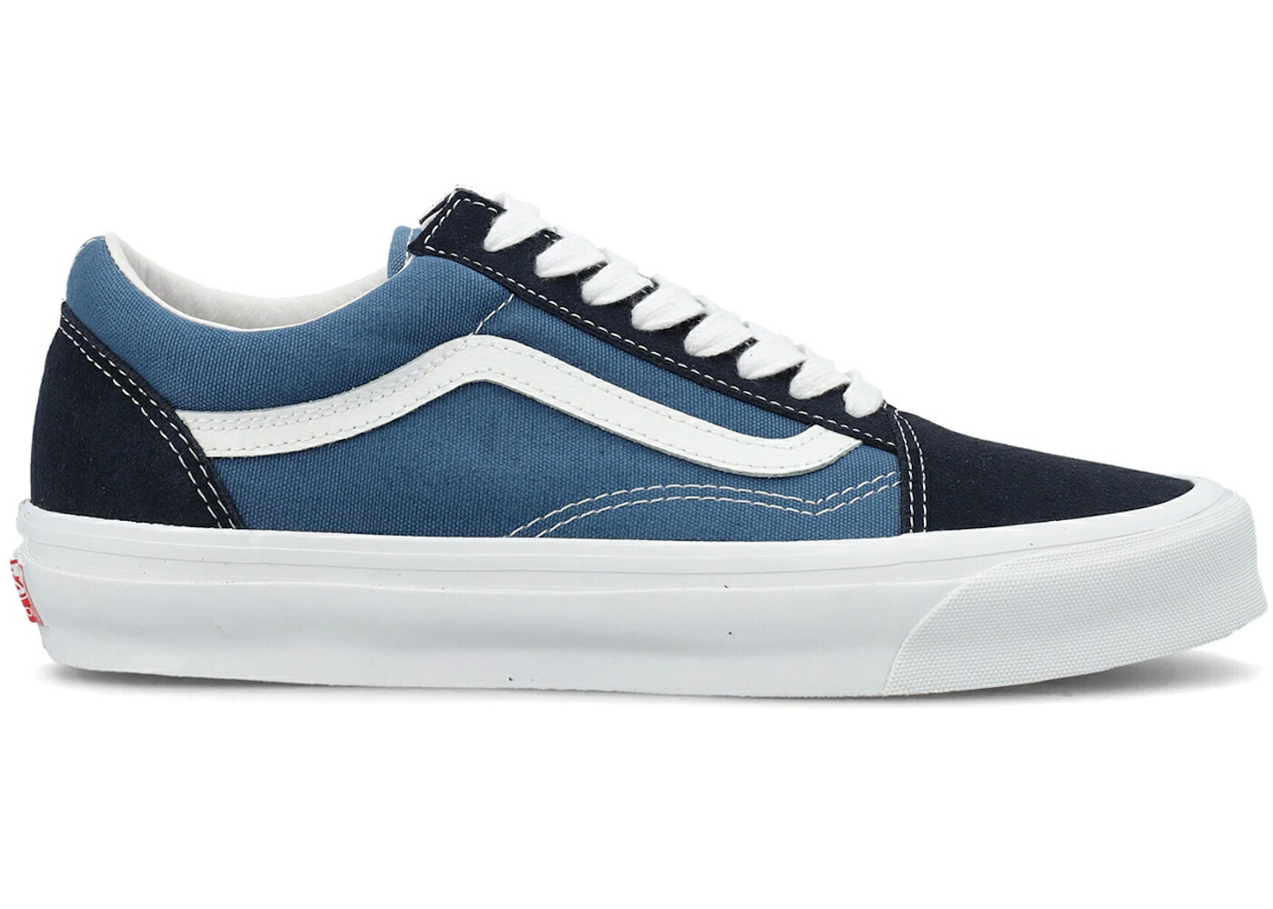 ヴァンズ バンズ ボルト 紺色 ネイビー オールドスクール スニーカー ユニセックス VANS VAULT UA OG OLD SKOOL LX NAVY / NAVY STV NAVY メンズ