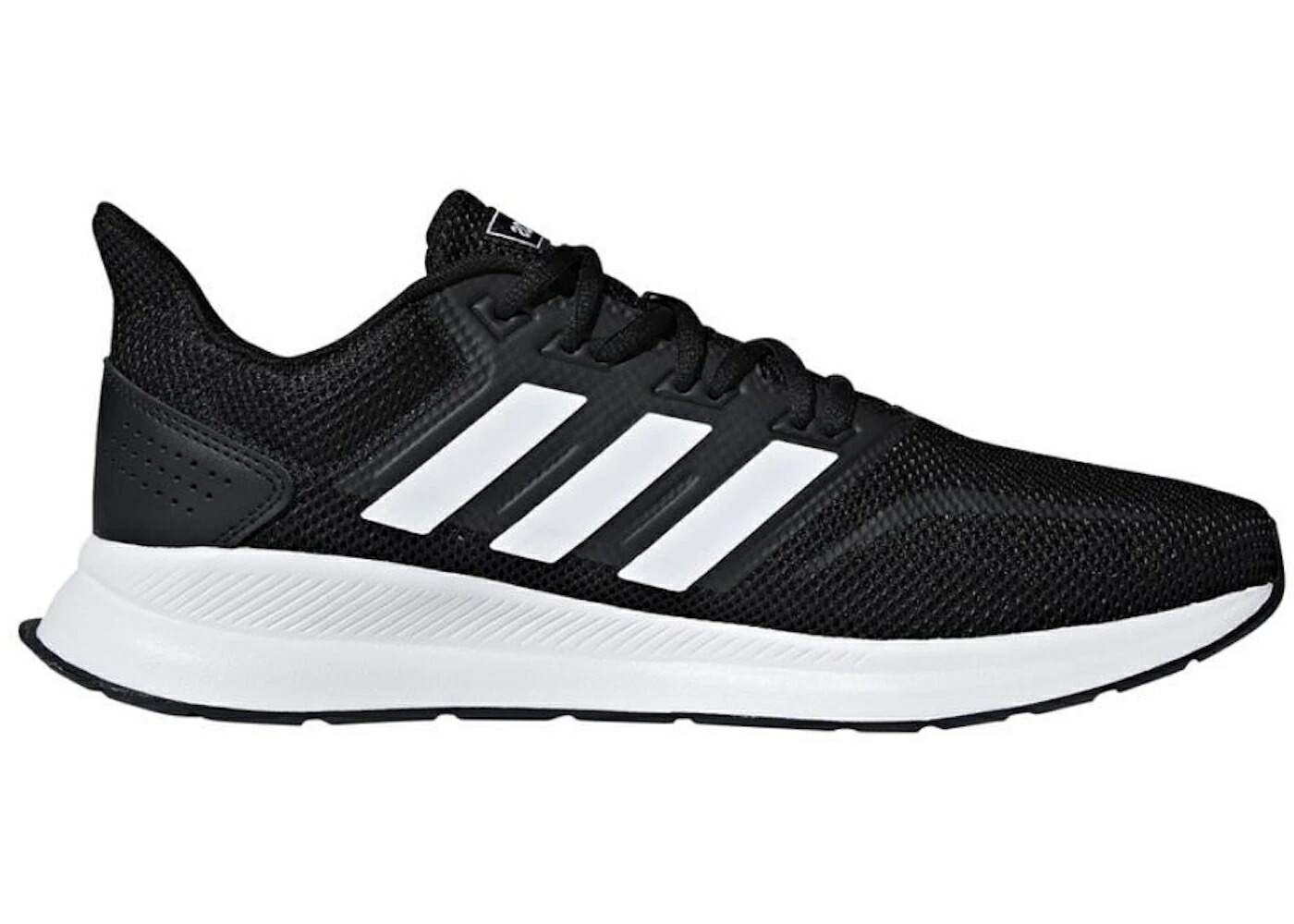 アディダス コア 黒色 ブラック 白色 ホワイト スニーカー メンズ ADIDAS RUNFALCON CORE BLACK / CORE BLACK FOOTWEAR WHITE CORE｜スニケス