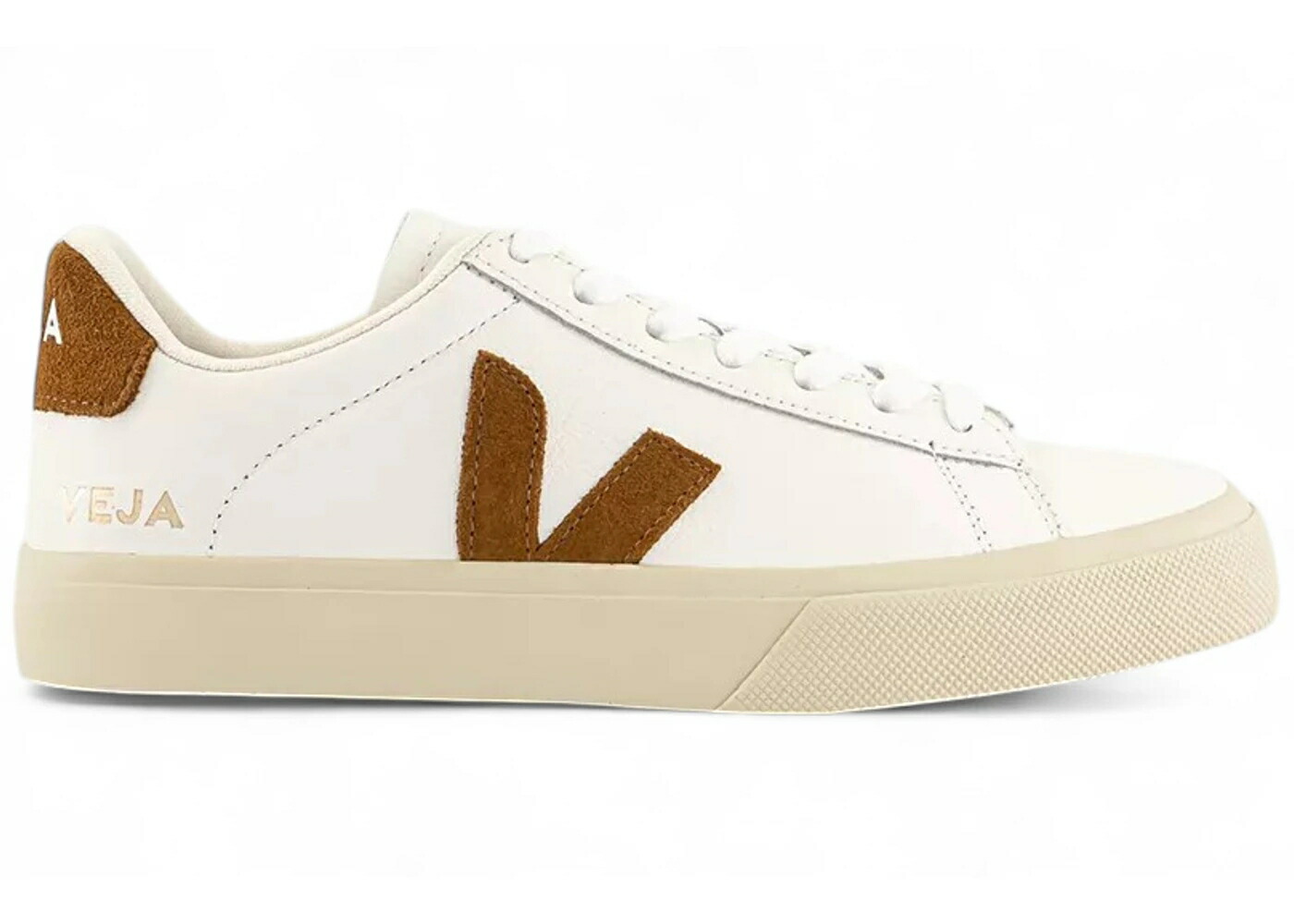 ヴェジャ レザー 白色 ホワイト スニーカー メンズ VEJA CAMPO LEATHER WHITE COGNAC / WHITE COGNAC