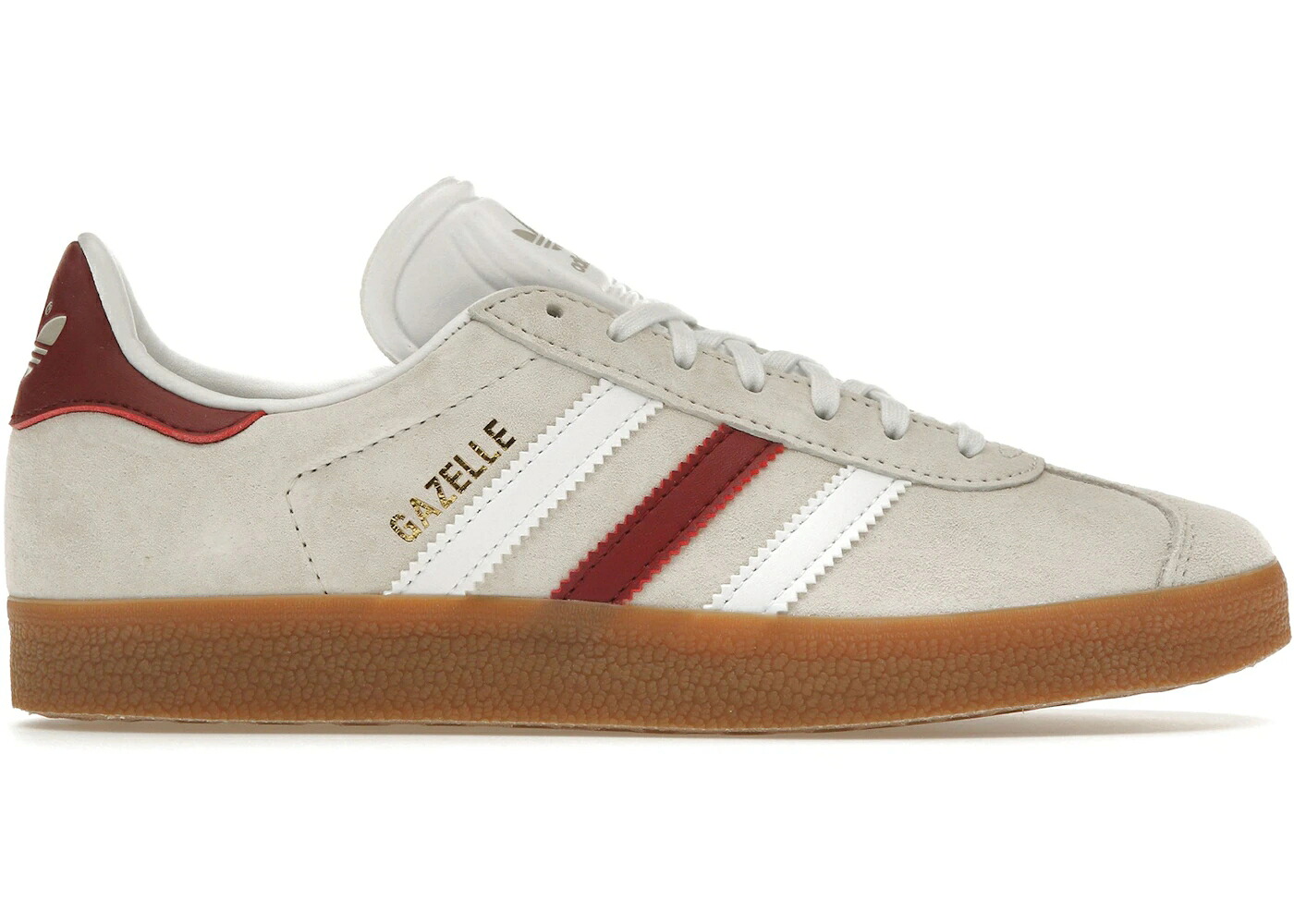 アディダス ガゼル ワイン色 バーガンディー 白色 ホワイト スニーカー メンズ ADIDAS GAZELLE ALUMINUM COLLEGIATE BURGUNDY / ALUMINIUM CLOUD WHITE COLLEGIATE|スニケス