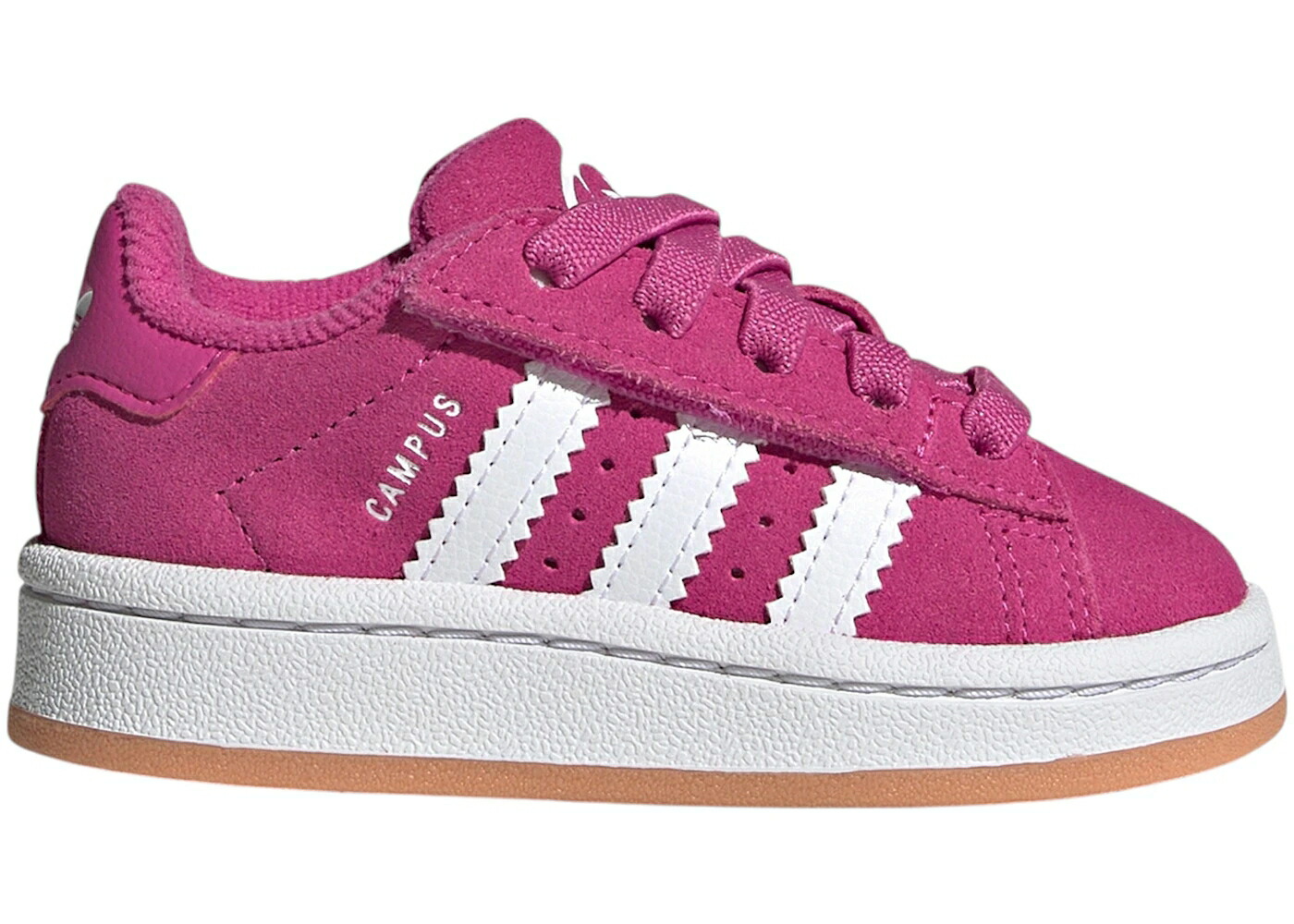 アディダス キャンパス 白色 ホワイト ジュニア キッズ ADIDAS CAMPUS 00S COMFORT CLOSURE CAMP SEMI LUCID FUCHSIA CLOUD WHITE GUM (TD) / SEMI LUCID FUCHSIA CLOUD WHITE