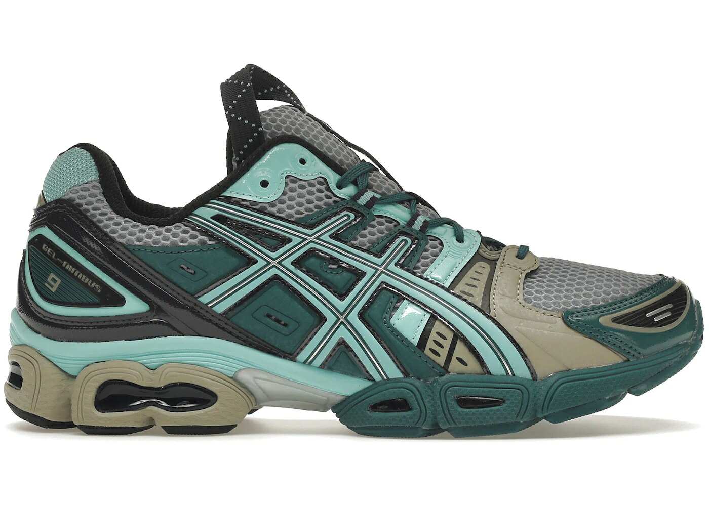 アシックス 薄墨色 薄墨色 青味 青み スニーカー メンズ ASICS UB3-S GEL-NIMBUS 9 KIKO KOSTADINOV PIEDMONT GREY ARUBA BLUE / PIEDMONT GREY ARUBA BLUE