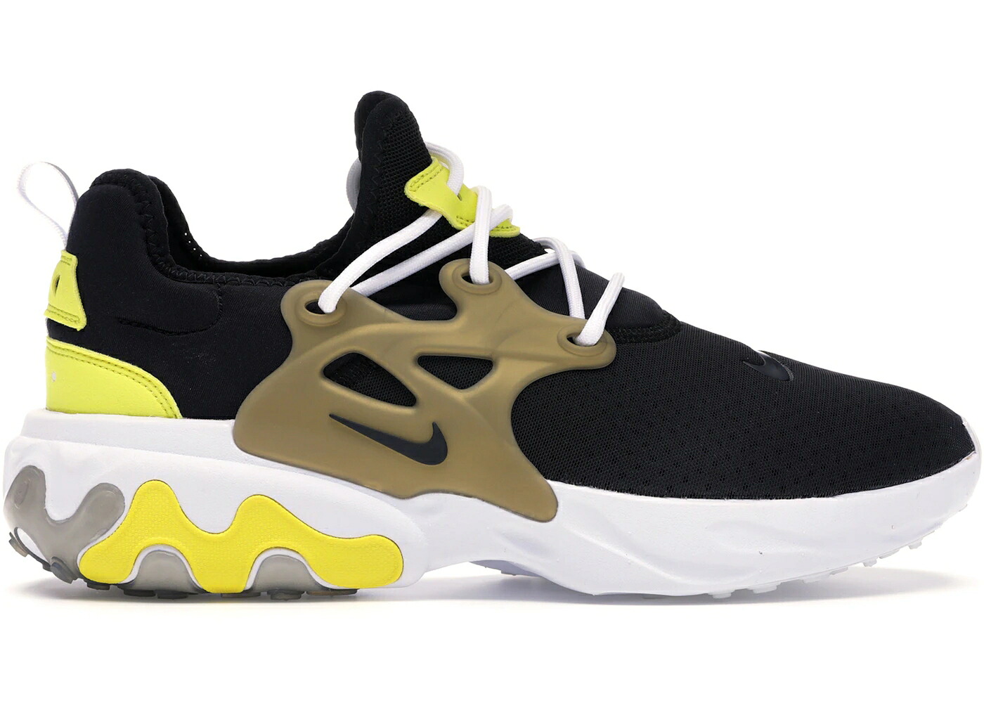 ナイキ リアクト プレスト ハニー 黒色 ブラック 黄色 イエロー ストリーク リアクトプレスト スニーカー メンズ NIKE REACT PRESTO BRUTAL HONEY / BLACK BLACK YELLOW STREAK