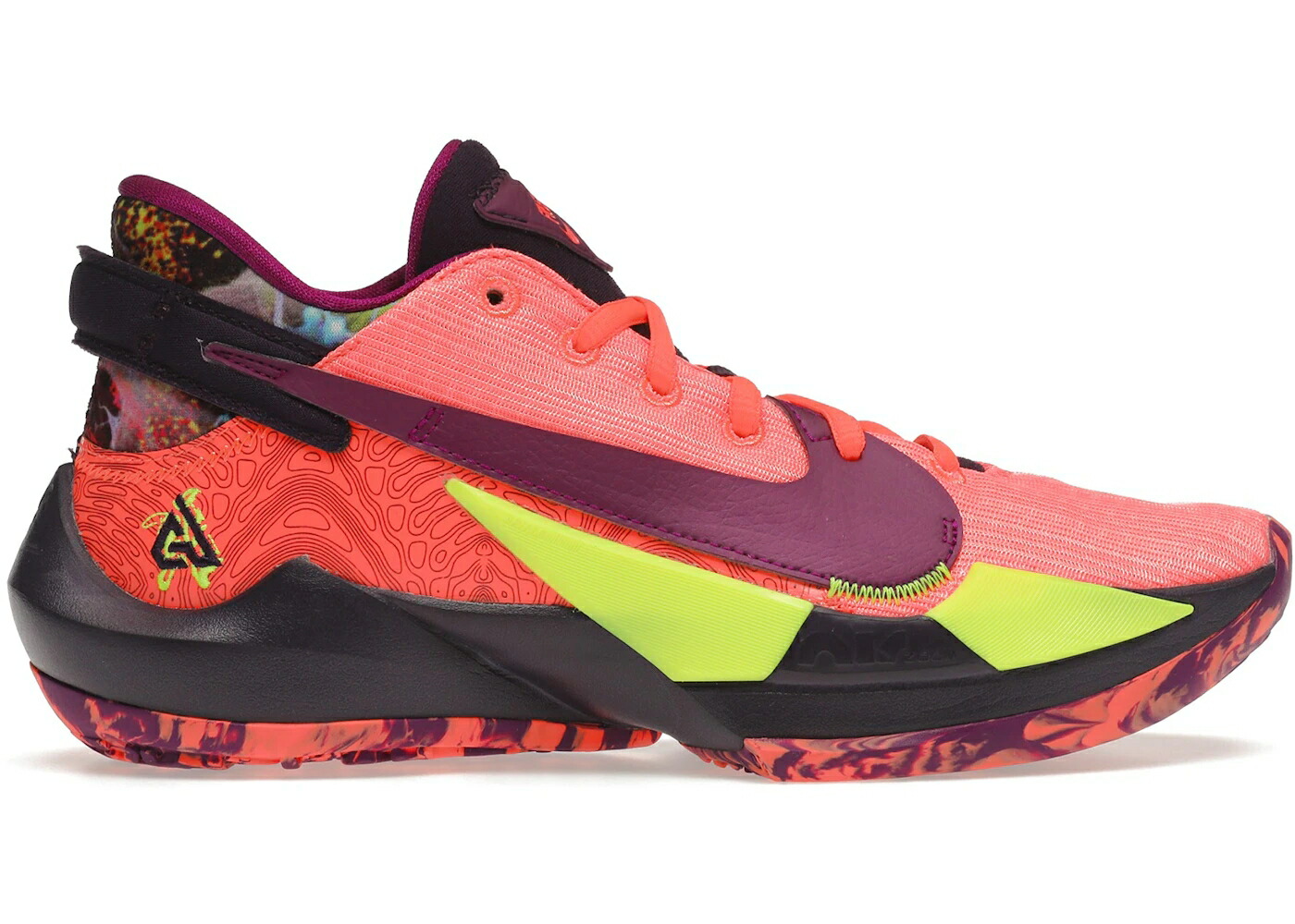 ナイキ ズーム グランド 紫 パープル ズームフリーク スニーカー メンズ NIKE ZOOM FREAK 2 BRIGHT MANGO / BRIGHT MANGO VOLT GRAND PURPLE