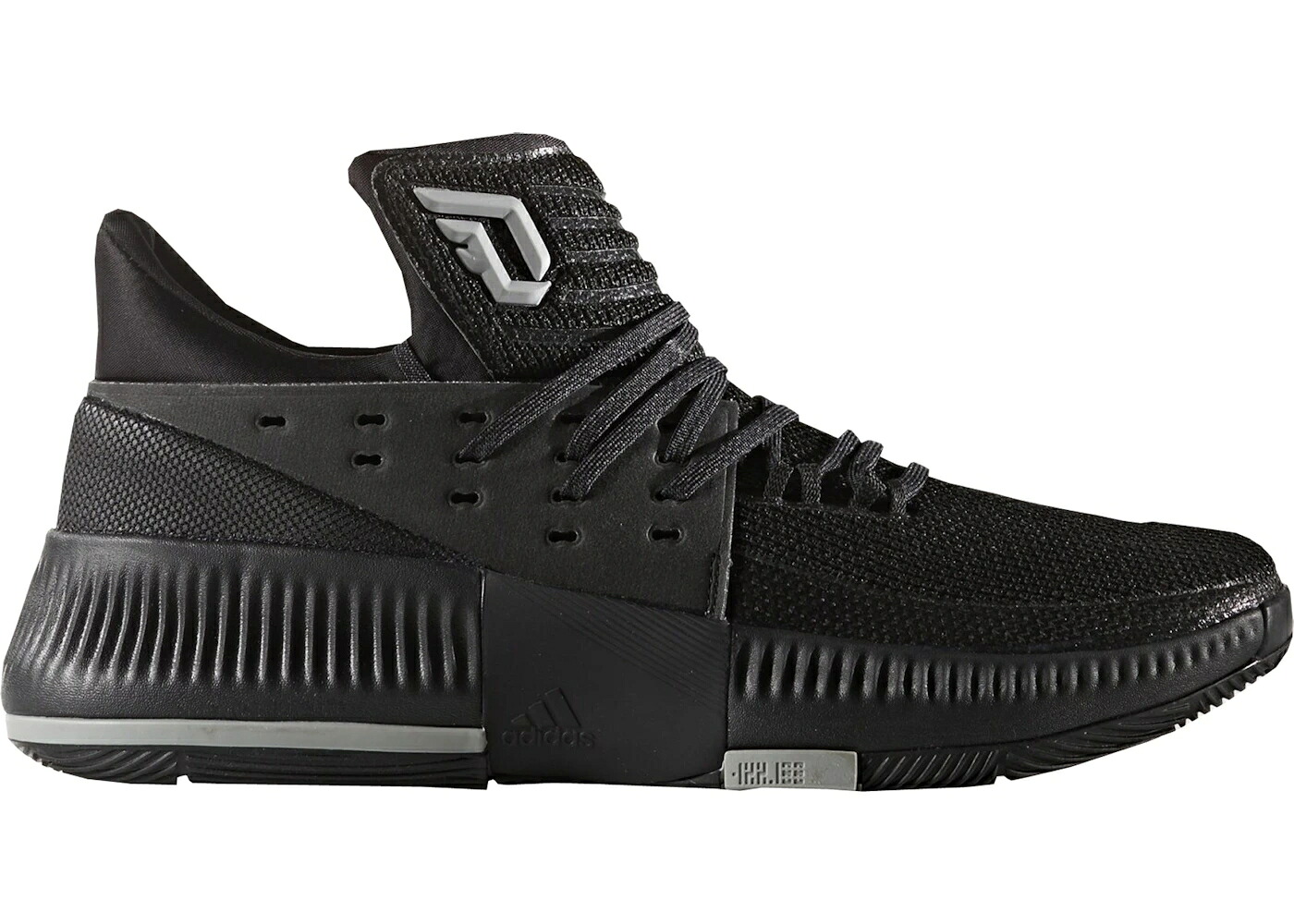 アディダス 黒色 ブラック スニーカー メンズ ADIDAS D LILLARD 3 LIGHTS OUT / BLACK BLACK BLACK