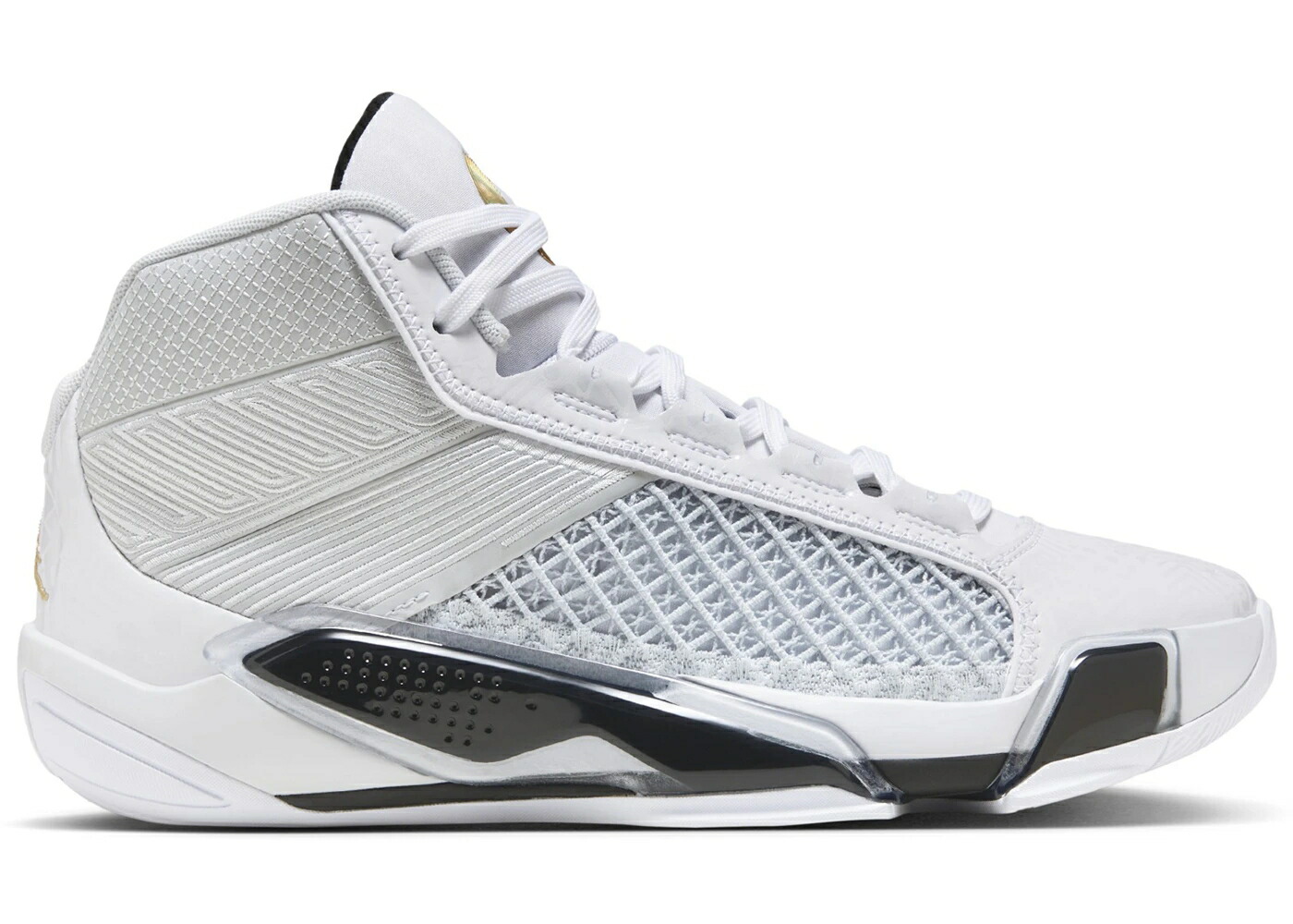 ナイキ ジョーダン 白色 ホワイト ゴールド ピュア スニーカー メンズ JORDAN 38 PF FIBA (WHITE SOLE) / WHITE METALLIC GOLD PURE