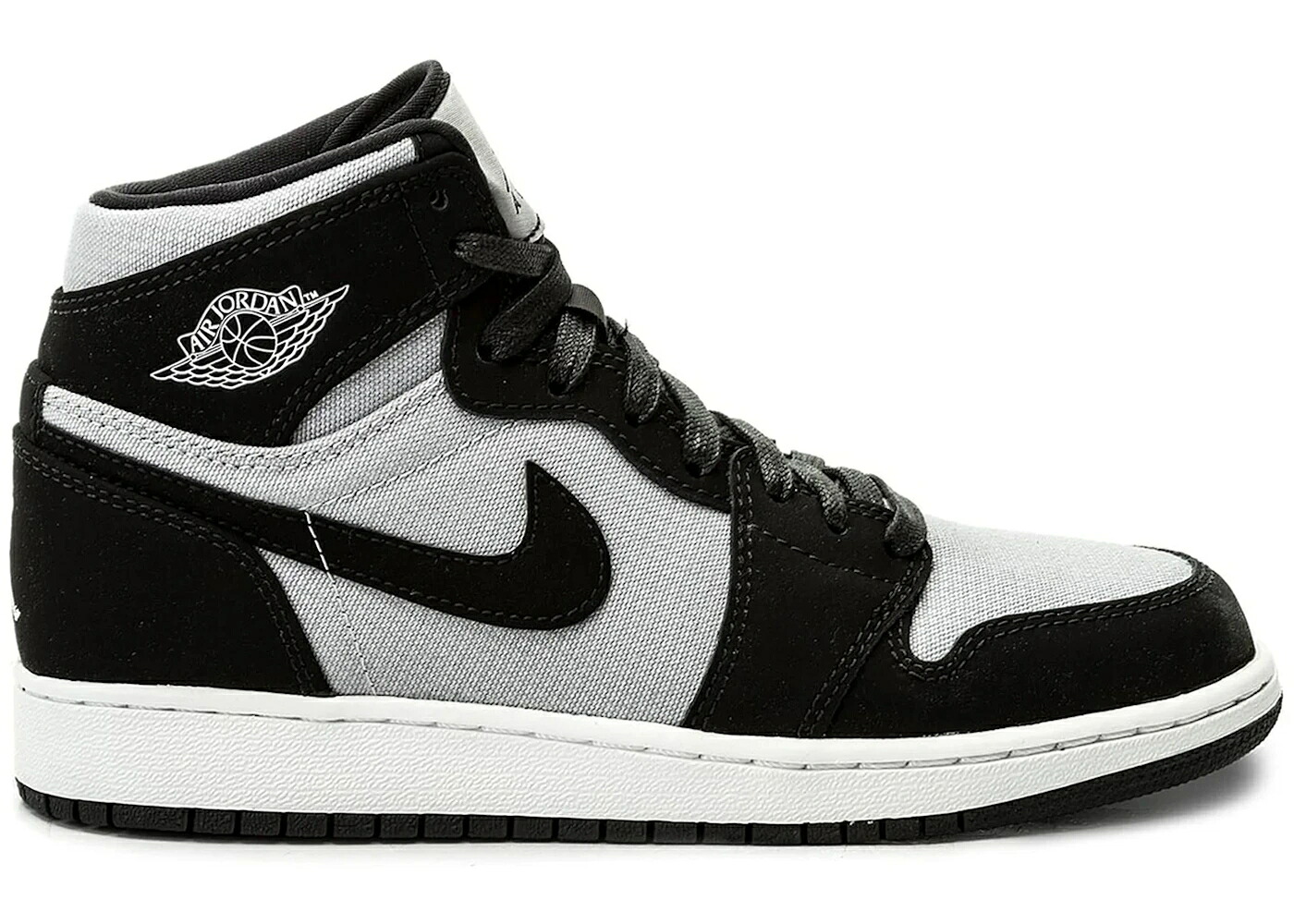 ナイキ ジョーダン ハイ プレミアム 灰色 グレー 白色 ホワイト 黒色 ブラック ジュニア キッズ JORDAN 1 RETRO HIGH PREMIUM WOLF GREY (GS) / WOLF GREY WHITE BLACK ベビー マタニティ スニーカー|スニケス