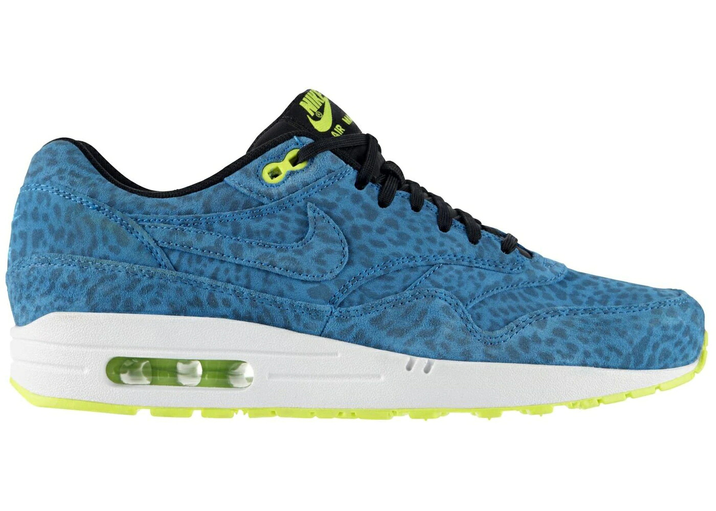 ナイキ マックス ヒョウ柄 レオパード 青味 青み 黒いこと 黒いこと エア湖マックス スニーカー メンズ NIKE AIR MAX 1 LEOPARD BLUE / CURRENT BLUE CURRENT BLUE BLACK