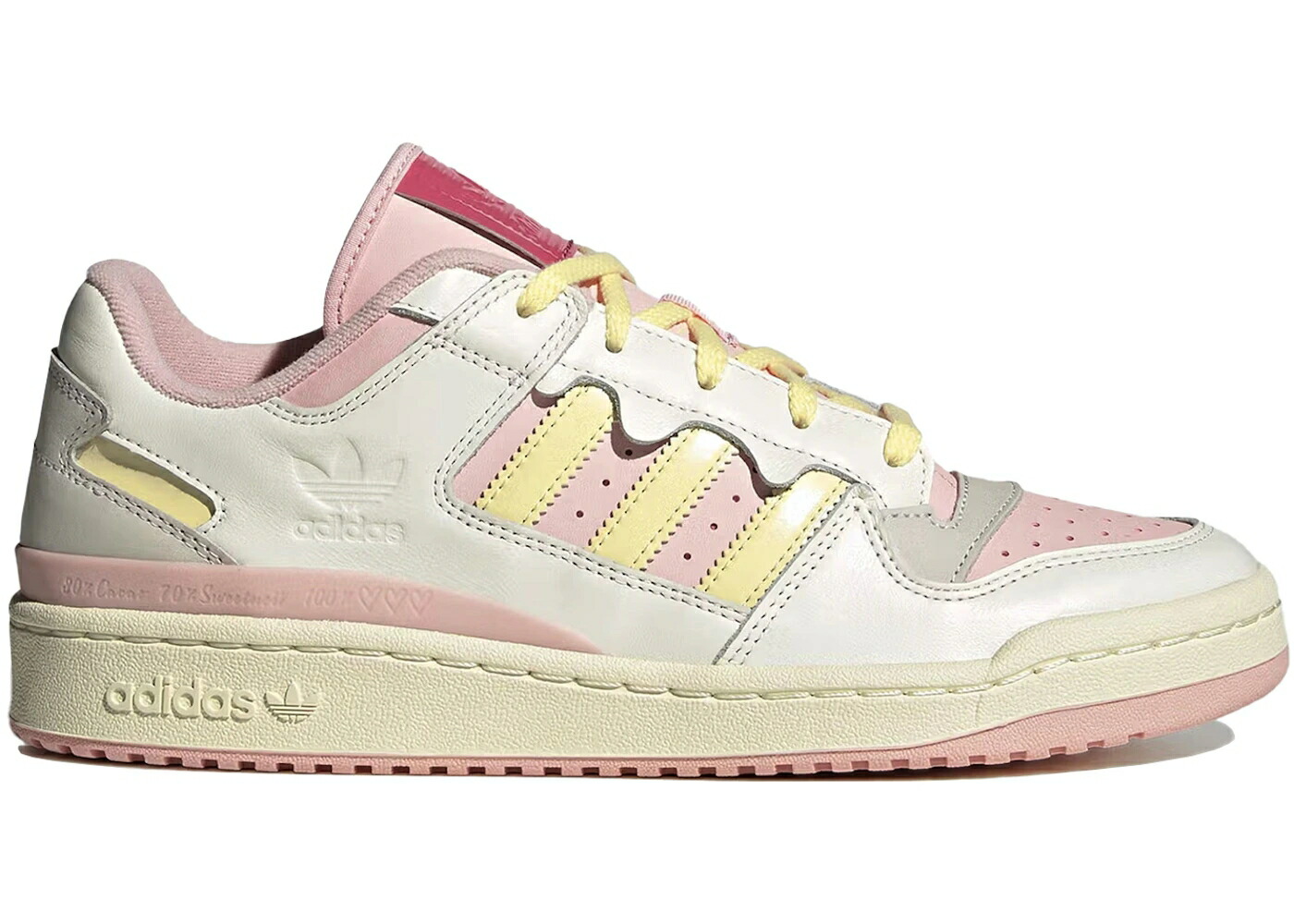アディダス フォーラム クリーム 白色 ホワイト ピンク スニーカー メンズ ADIDAS FORUM LOW TREATS FOR YOUR FEETS STRAWBERRY AND CREAM / WHITE PINK