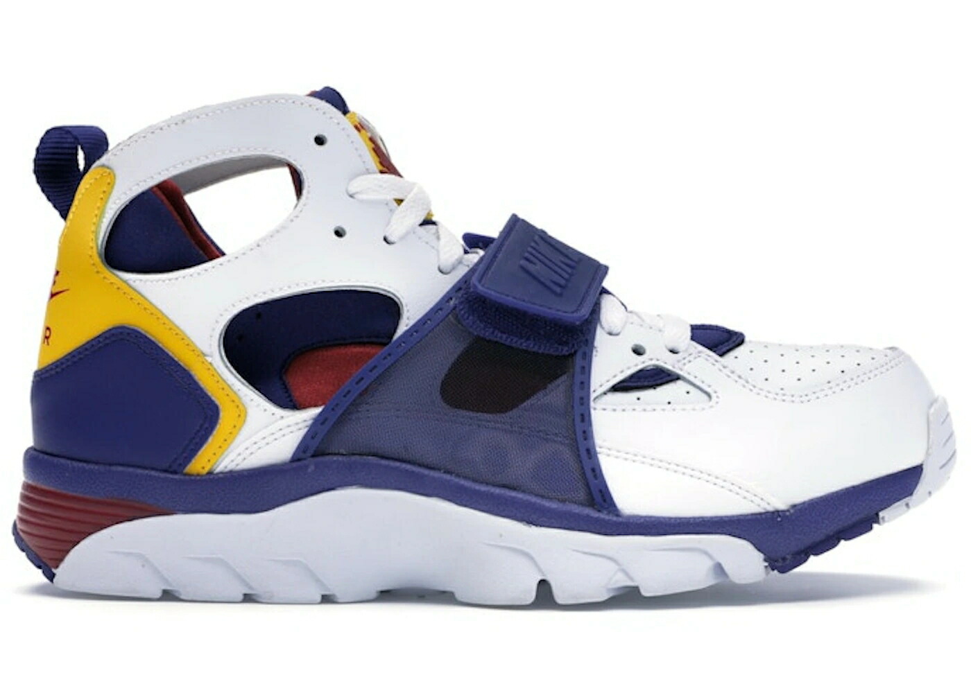 ナイキ トレーナー ハラチ 白色 ホワイト 紫 パープル エアトレーナー スニーカー メンズ NIKE AIR TRAINER HUARACHE WHITE REGENCY PURPLE AMARILLO / WHITE REGENCY PURPLE AMARILLO