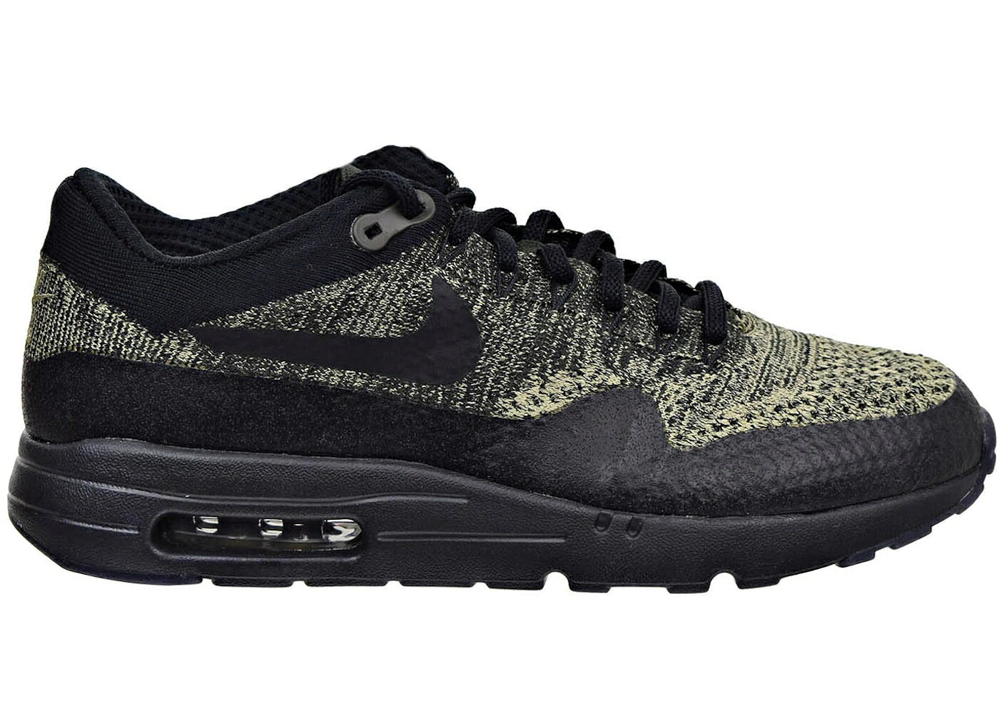 ナイキ マックス ウルトラ フライニット オリーブ 黒色 ブラック エアマックス スニーカー メンズ NIKE AIR MAX 1 ULTRA FLYKNIT OLIVE / NEUTRAL OLIVE BLACK SEQUOIA