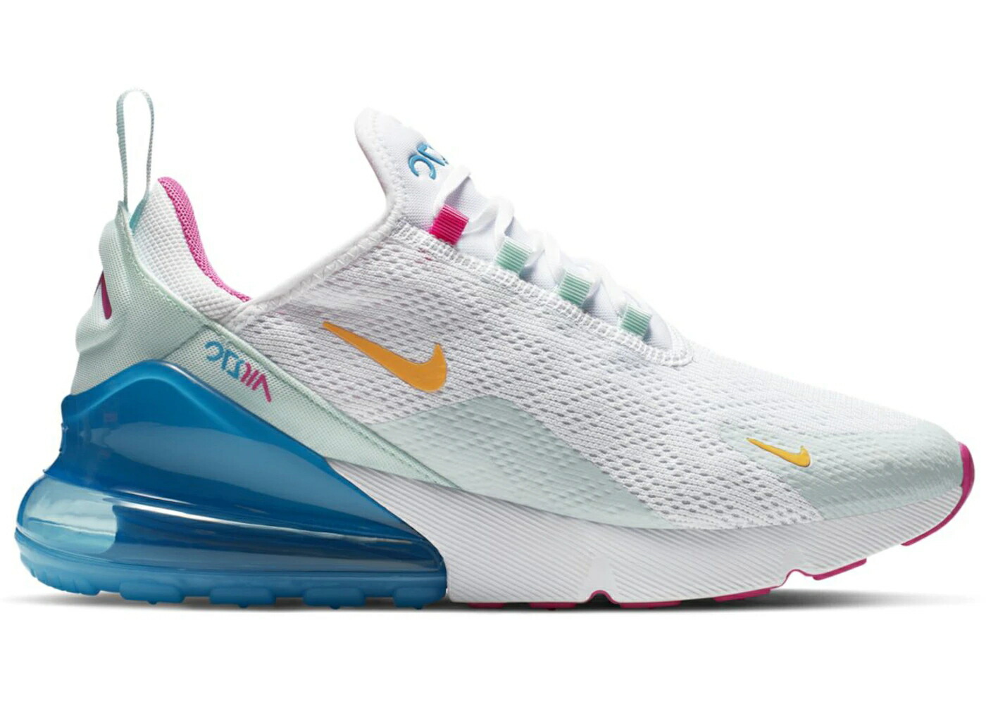 ナイキ マックス 白色 ホワイト ゴールド レーザー エアマックス WOMEN スニーカー レディース NIKE AIR MAX 270 PASTEL (WOMEN) / WHITE UNIVERSITY GOLD LASER