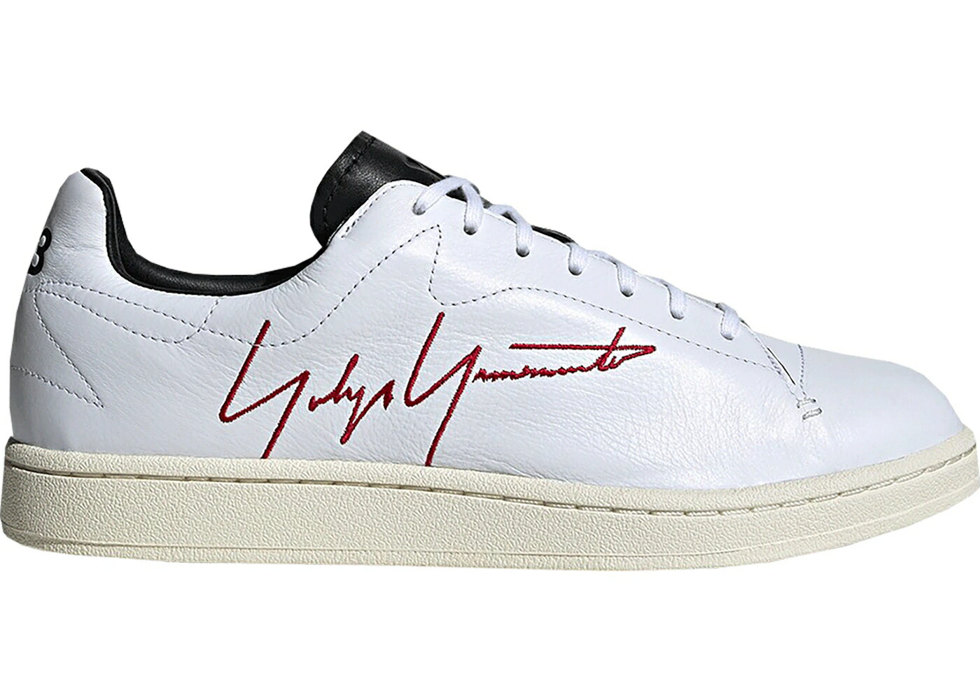 アディダス コート 白色 ホワイト 赤 レッド 黒色 ブラック スニーカー メンズ ADIDAS Y-3 YOHJI COURT WHITE RED / FOOTWEAR WHITE RED BLACK