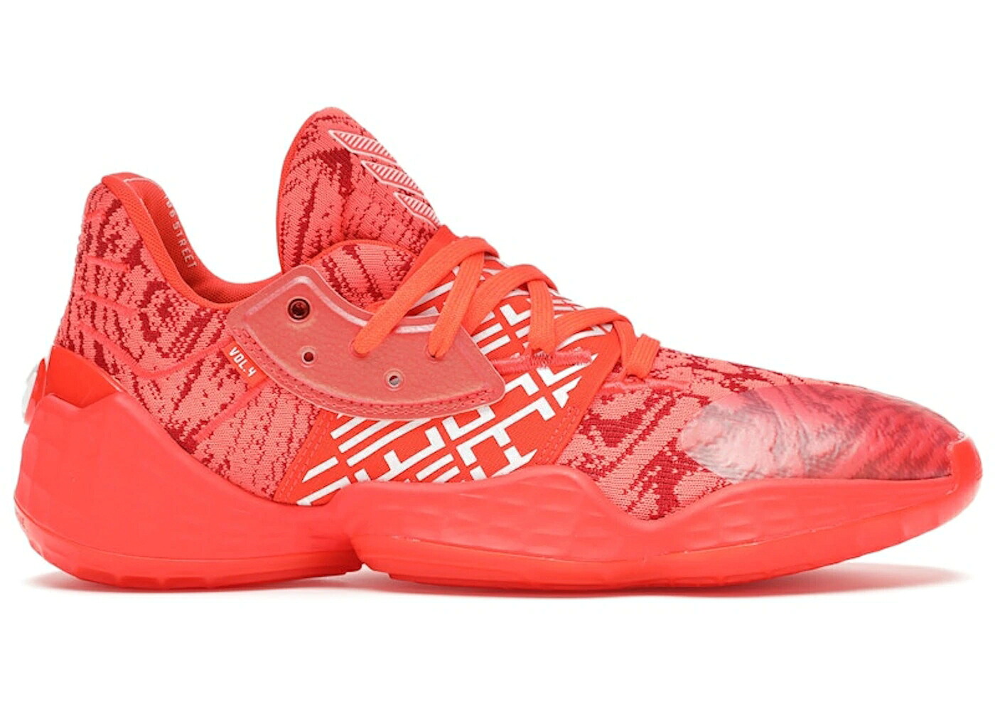 アディダス ハーデン 白色 ホワイト 赤 レッド VOL. スニーカー メンズ ADIDAS HARDEN 4 SCARLET / SCARLET CLOUD WHITE SOLAR RED｜スニケス
