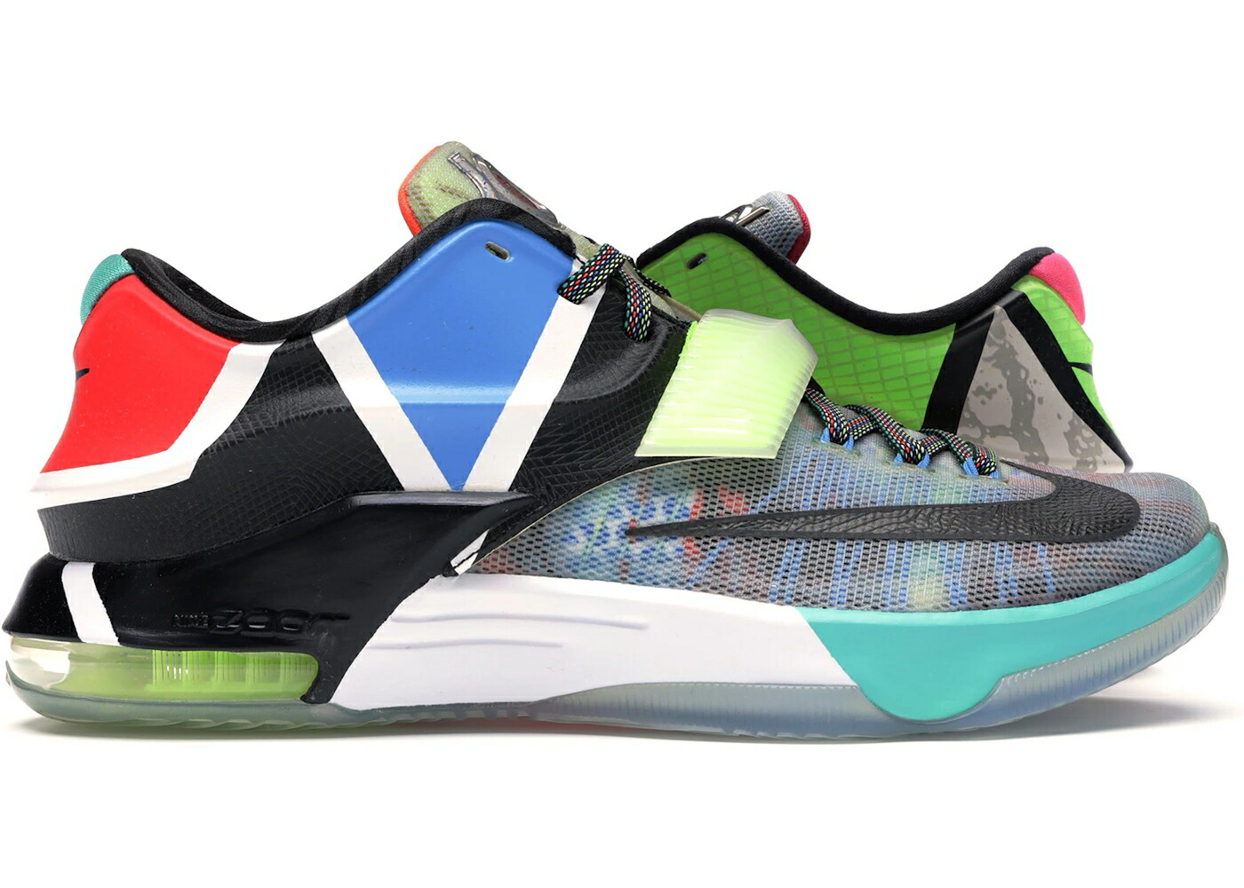ナイキ 黒色 ブラック スニーカー メンズ NIKE KD 7 WHAT THE / MULTI COLOR BLACK HORIZON