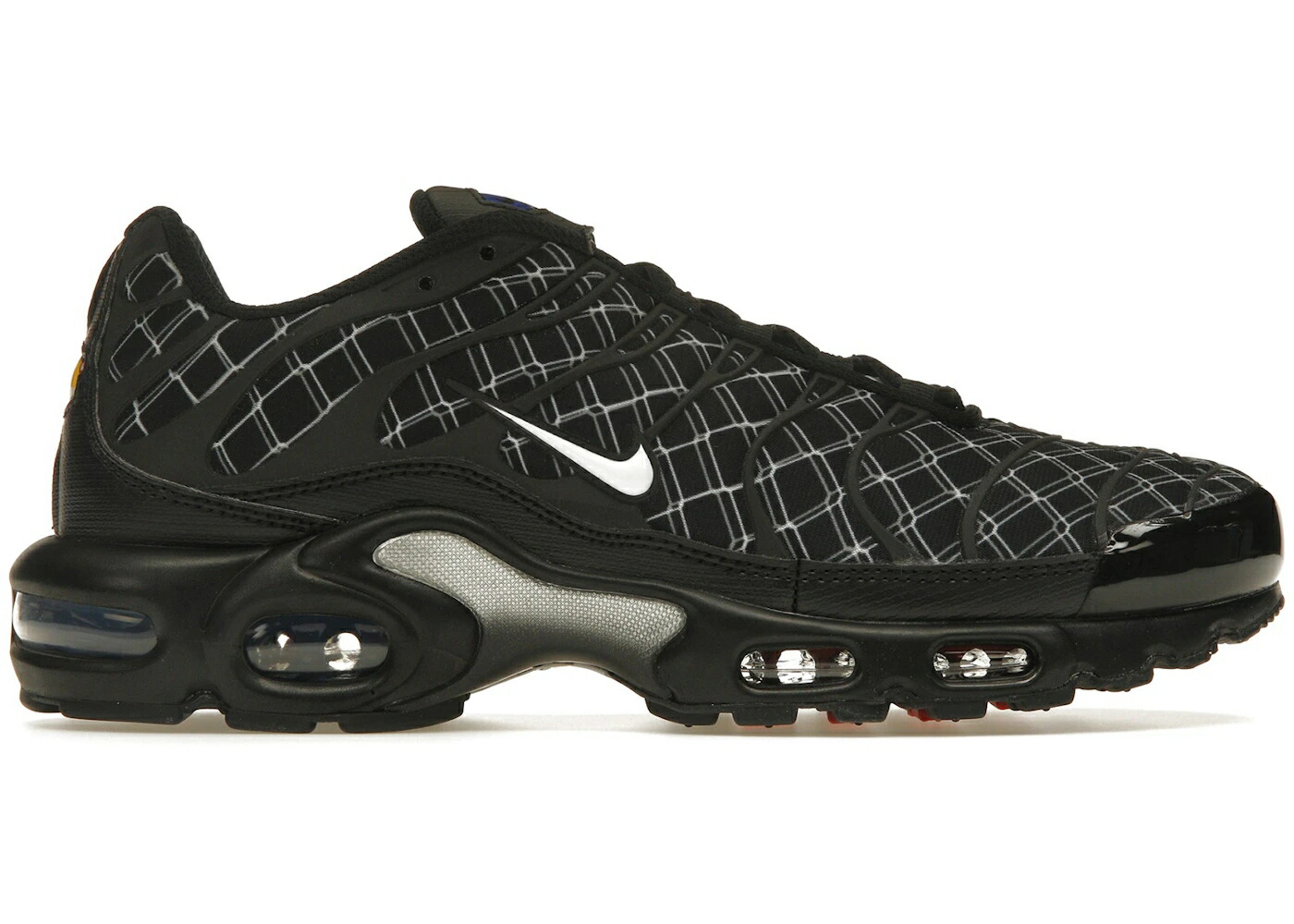 ナイキ マックス 黒色 ブラック 銀色 シルバー 白色 ホワイト エアマックスプラス スニーカー メンズ NIKE AIR MAX PLUS FRANCE / BLACK SILVER WHITE