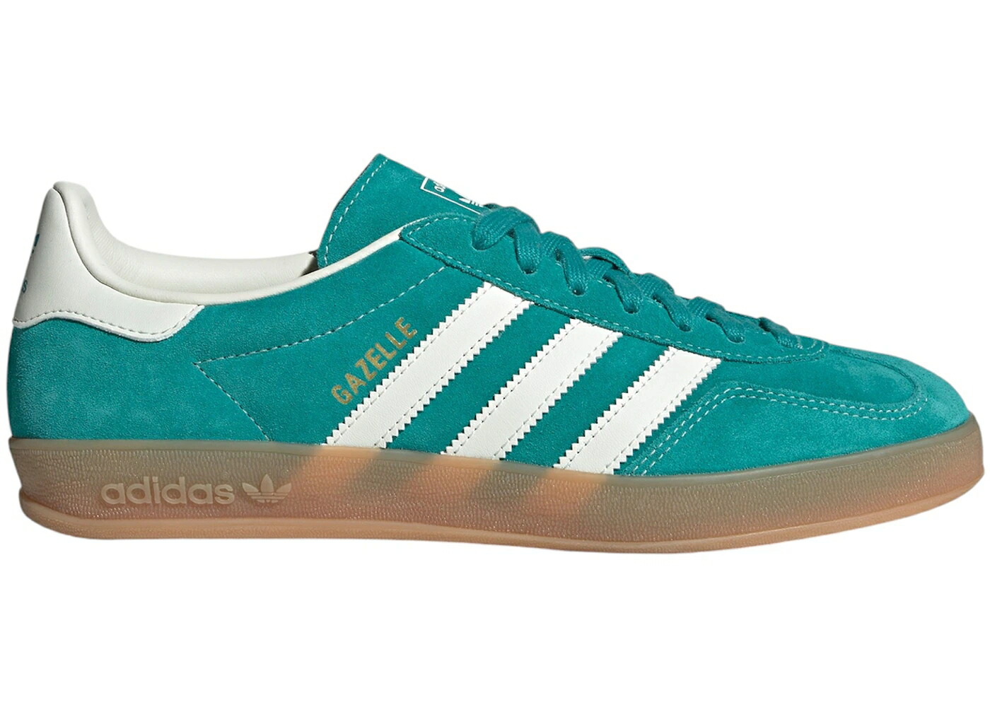 アディダス ガゼル ピュア 白色 ホワイト ゴールド スニーカー メンズ ADIDAS GAZELLE INDOOR PURE TEAL OFF WHITE GOLD METALLIC / PURE TEAL OFF WHITE GOLD