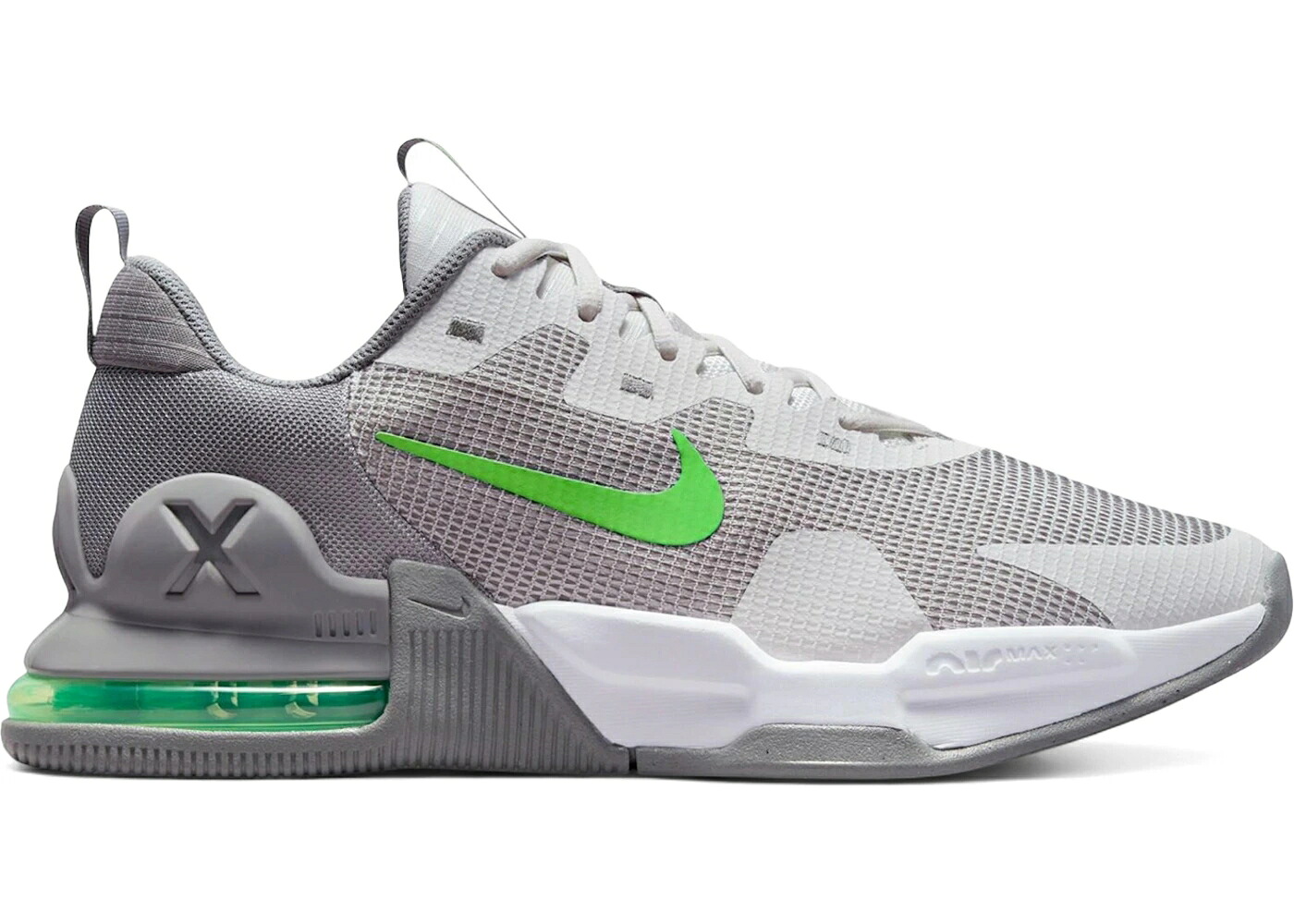 ナイキ マックス アルファ トレーナー 緑 グリーン ストライク 白色 ホワイト エアマックス スニーカー メンズ NIKE AIR MAX ALPHA TRAINER 5 PHANTOM GREEN STRIKE / PHANTOM WHITE FLAT PEWTER GREEN