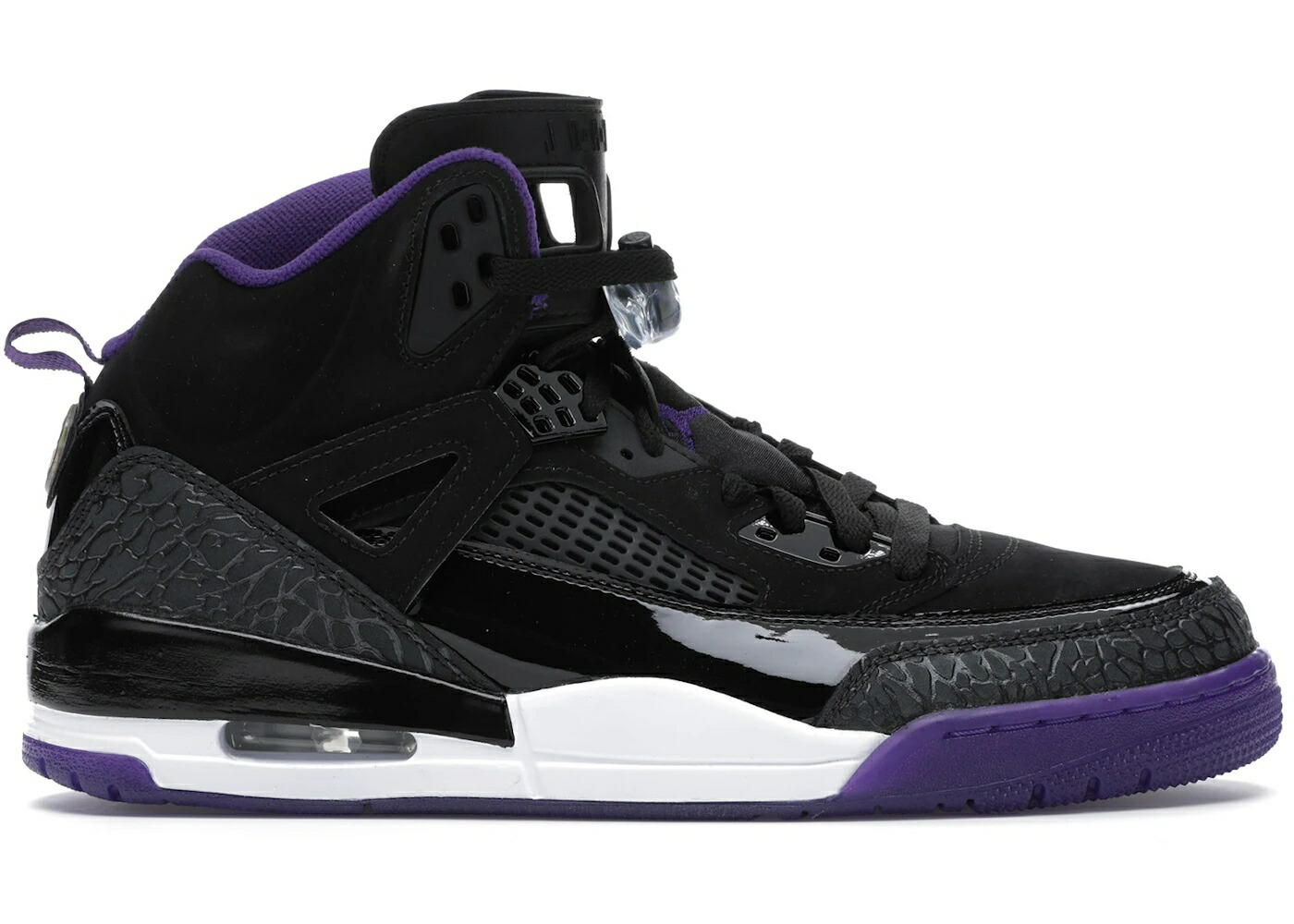 ナイキ ジョーダン 黒色 ブラック コート 紫 パープル 白色 ホワイト スニーカー メンズ JORDAN SPIZIKE BLACK COURT PURPLE / BLACK ANTHRACITE WHITE COURT