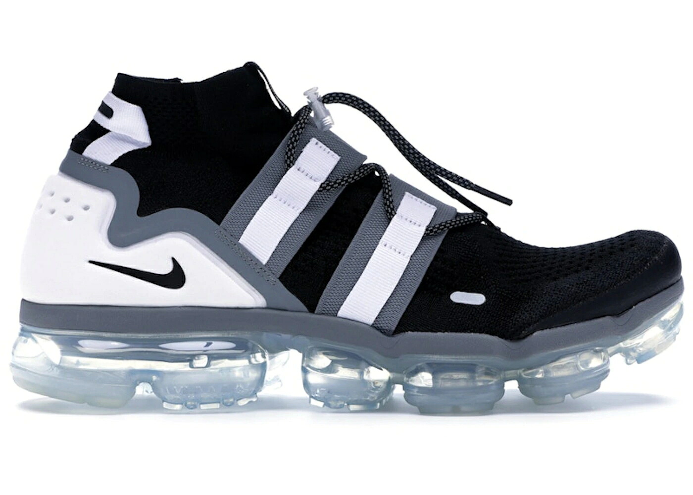 ナイキ 黒色 ブラック クール 灰色 グレー 白色 ホワイト ピュア エアヴェイパーマックス スニーカー メンズ NIKE AIR VAPORMAX UTILITY BLACK COOL GREY / BLACK BLACK COOL GREY WHITE PURE|スニケス