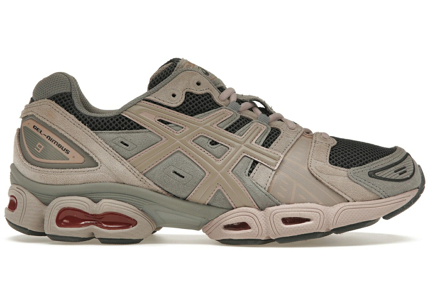 アシックス 灰色 グレー スニーカー メンズ ASICS GEL-NIMBUS 9 OBSIDIAN GREY MOONROCK / OBSIDIAN GREY MOONROCK