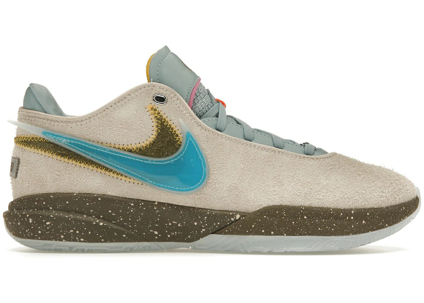 ナイキ レブロン スニーカー メンズ NIKE LEBRON 20 UNKNWN MESSAGE IN A BOTTLE / GUAVA ICE TEAL NEBULA EMERALD