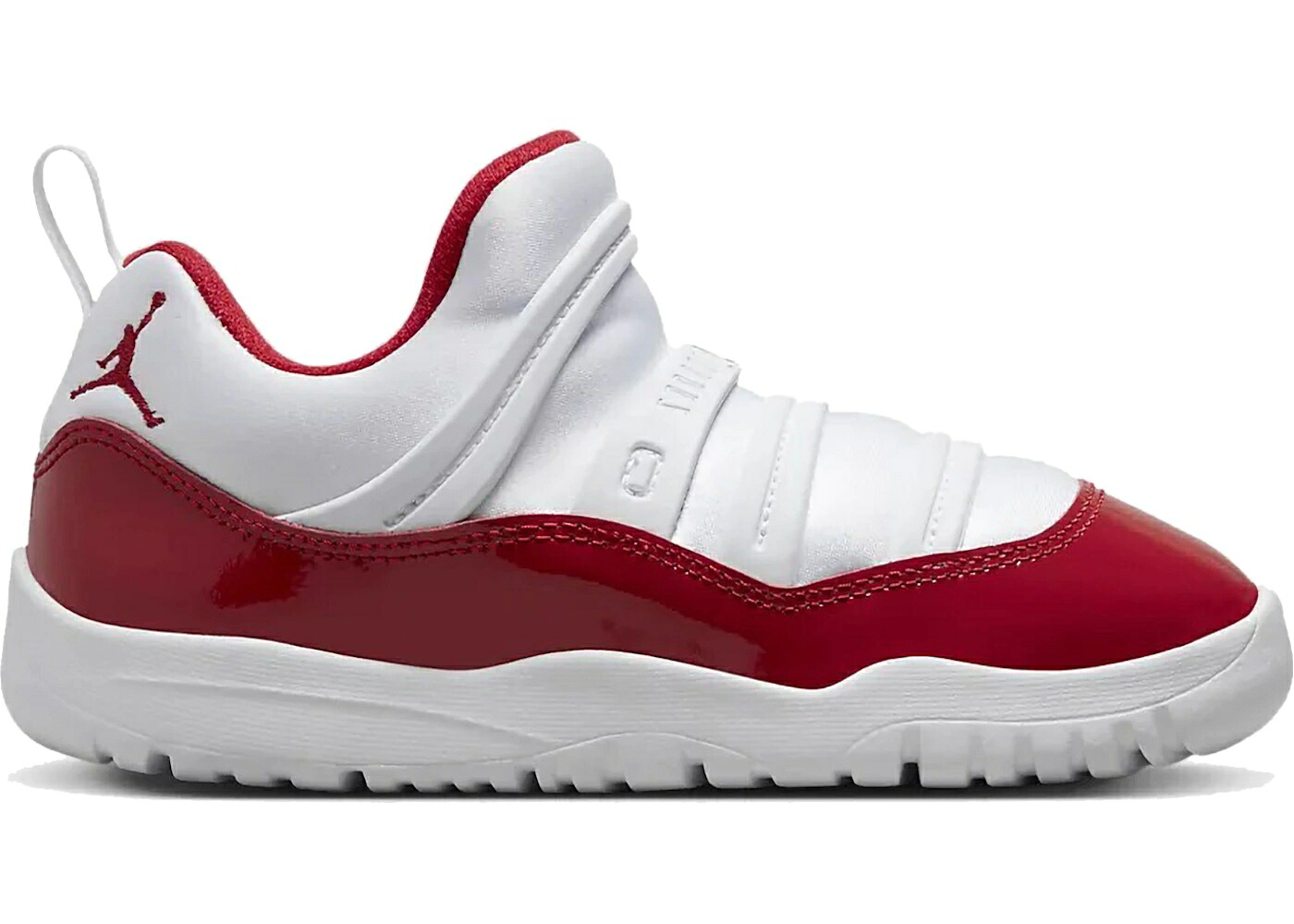 ナイキ ジョーダン 白色 ホワイト 黒色 ブラック 赤 レッド ジュニア キッズ JORDAN 11 RETRO LITTLE FLEX CHERRY (2022) (PS) / WHITE BLACK VARSITY RED ベビー マタニティ スニーカー｜スニケス