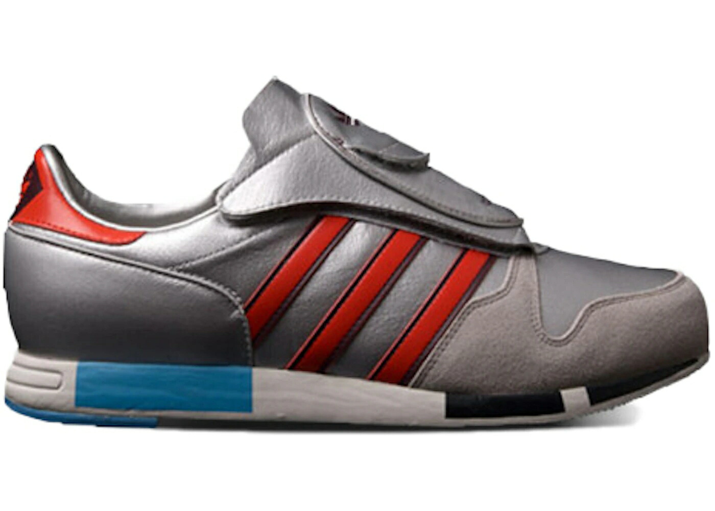 アディダス 銀色 シルバー 黒色 ブラック スニーカー メンズ ADIDAS MICROPACER B-SIDES / METALLIC SILVER POPPY BLACK 1