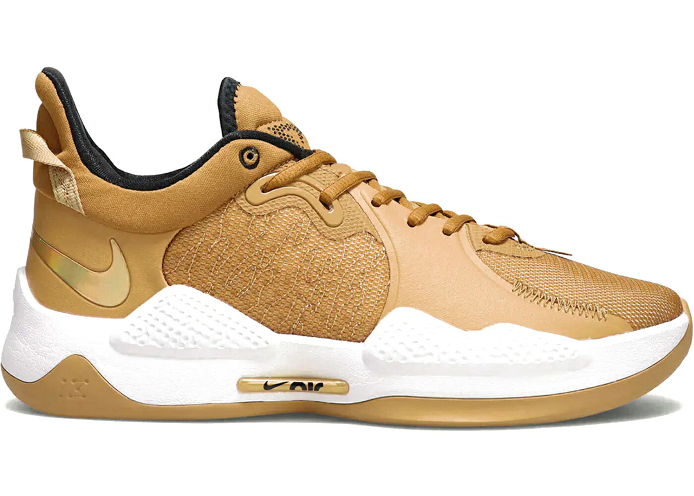 ナイキ ウィート 黒いこと 黒いこと ゴールド スニーカー メンズ NIKE PG 5 WHEAT / WHEAT GRAIN BLACK METALIC GOLD