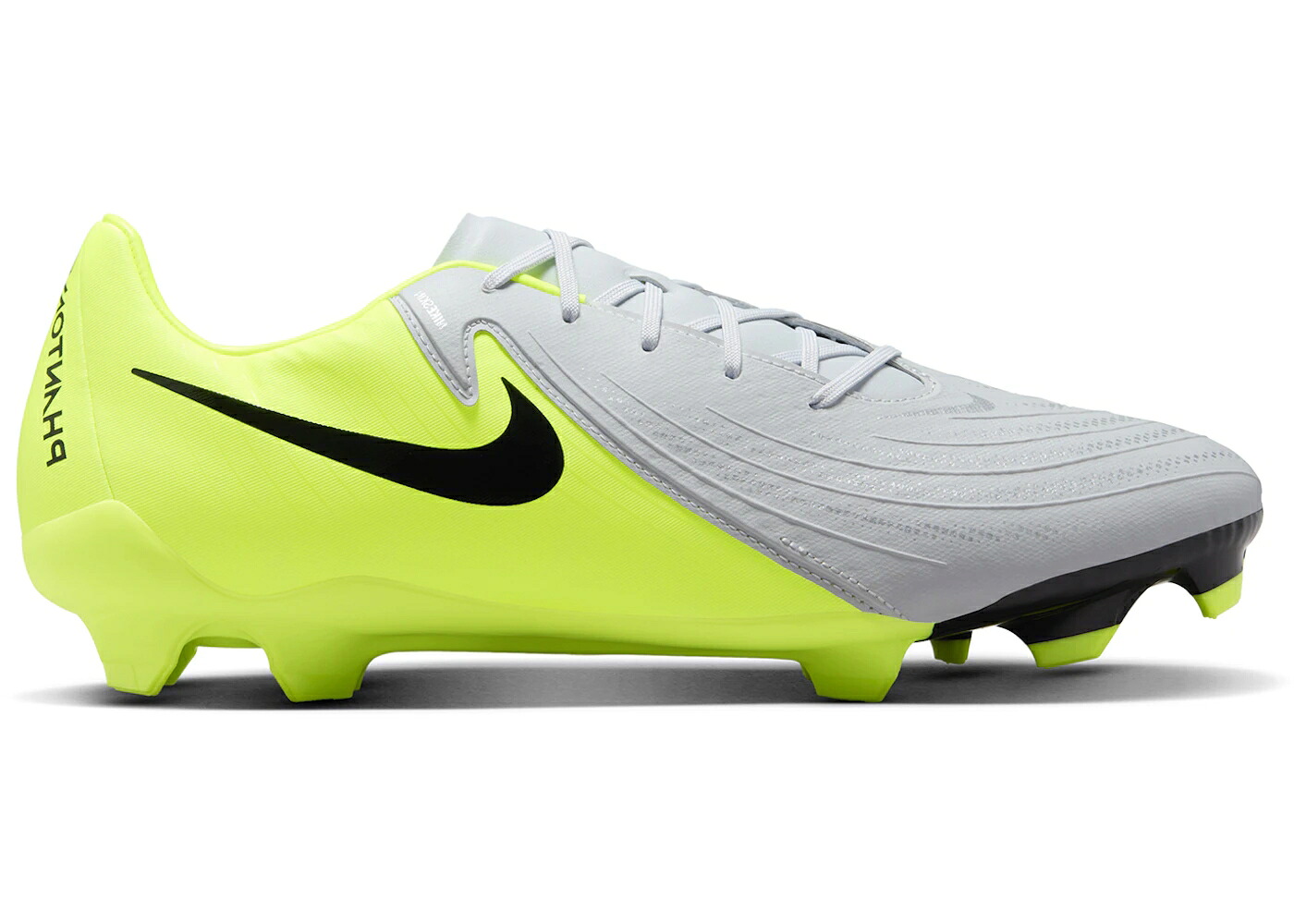 ナイキ 翰林院 しろがね色 しろがね色 黒いこと 黒いこと スニーカー メンズ NIKE PHANTOM GX 2 ACADEMY FG/MG METALLIC SILVER VOLT BLACK / METALLIC SILVER VOLT BLACK