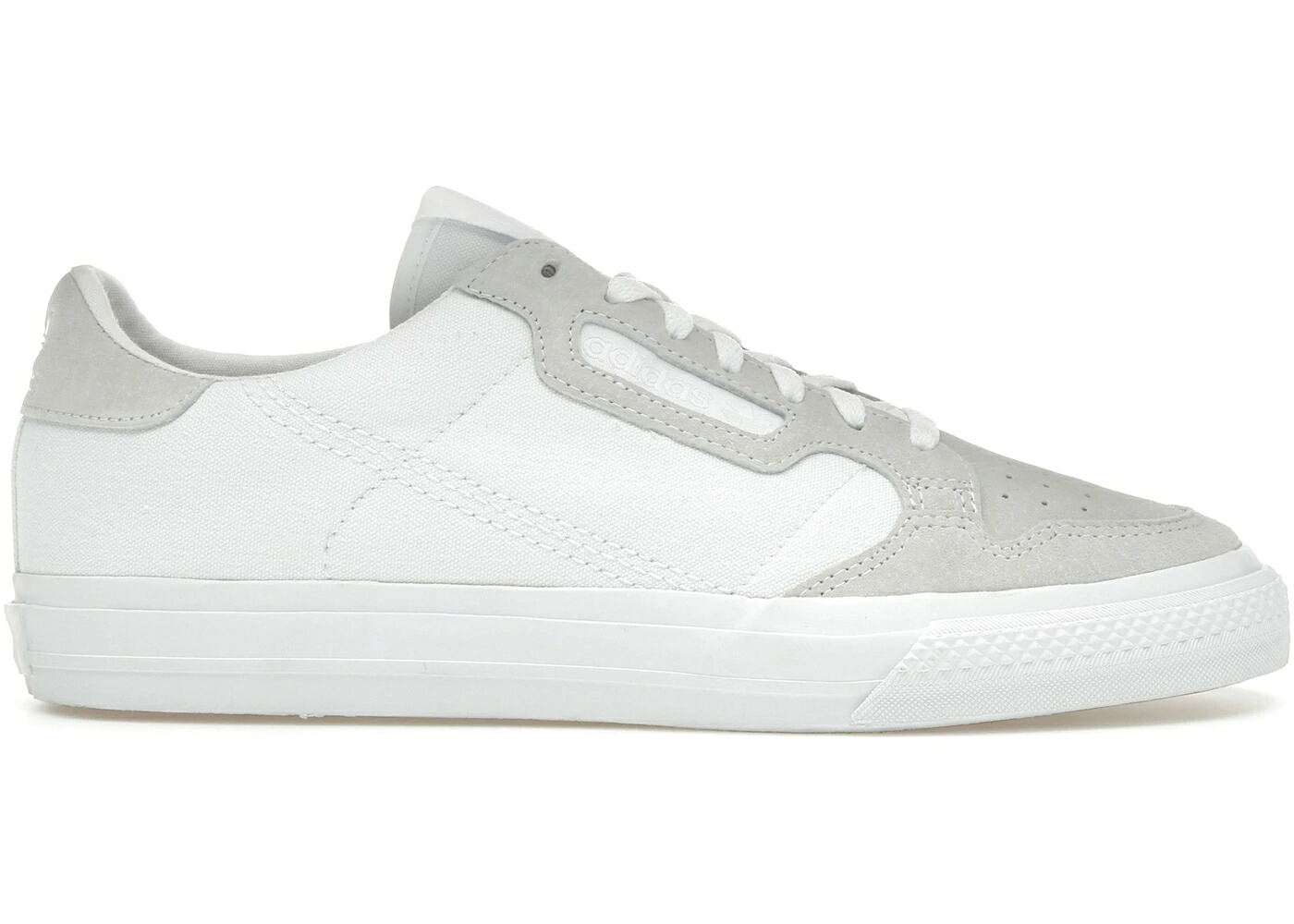 アディダス 白色 ホワイト スニーカー メンズ ADIDAS CONTINENTAL VULC TRIPLE WHITE / CLOUD WHITE CLOUD WHITE CLOUD｜スニケス