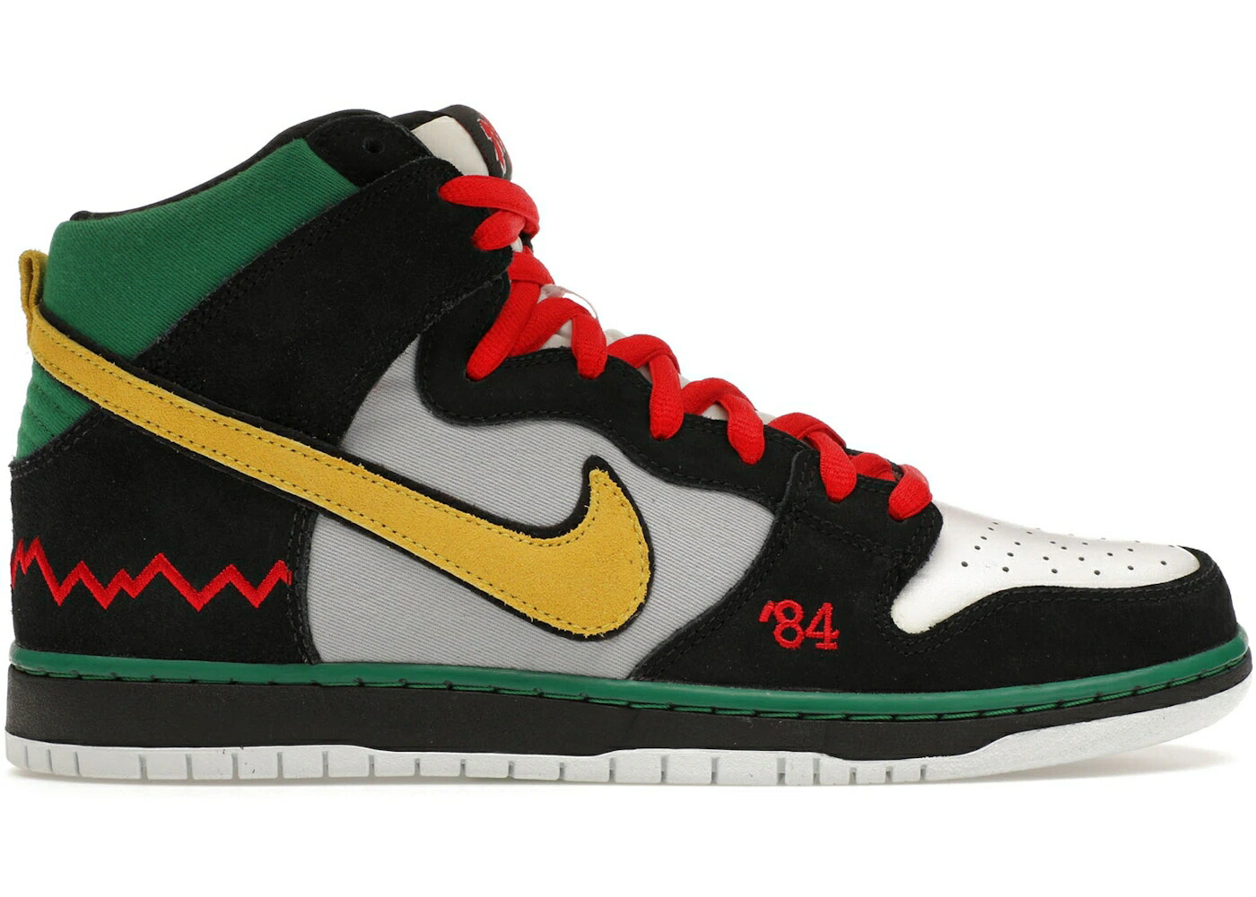 ナイキ エスビー ダンク ハイ 黒色 ブラック 灰色 グレー ダンクハイ スニーカー メンズ NIKE SB DUNK HIGH MCRAD / BLACK VIVID SULFUR WOLF GREY