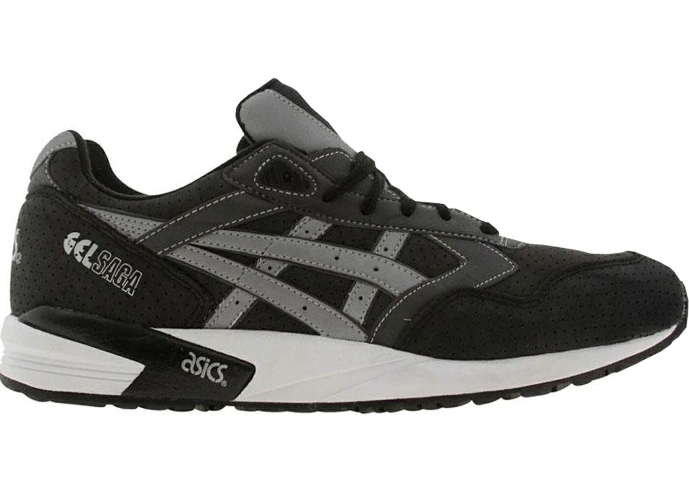 アシックス ベイト 黒色 ブラック 灰色 グレー スニーカー メンズ ASICS GEL-SAGA BAIT BLACK RING / BLACK GREY
