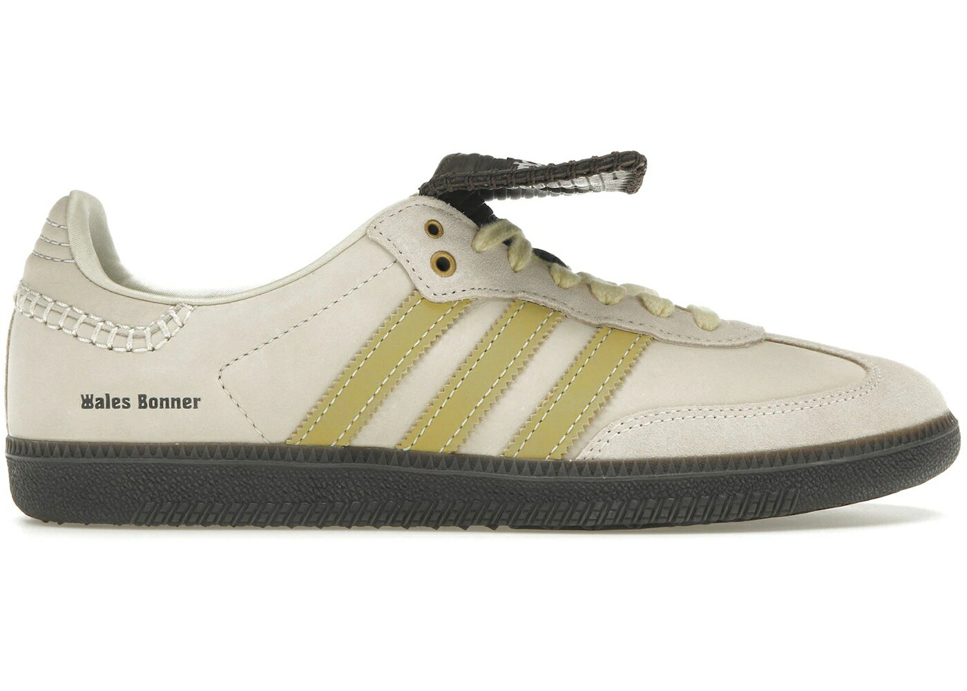 アディダス サンバ 茶色 ブラウン 黄色 イエロー スニーカー メンズ ADIDAS SAMBA WALES BONNER ECRTIN BROWN / BROWN ECRU TINT ALUMINUM YELLOW