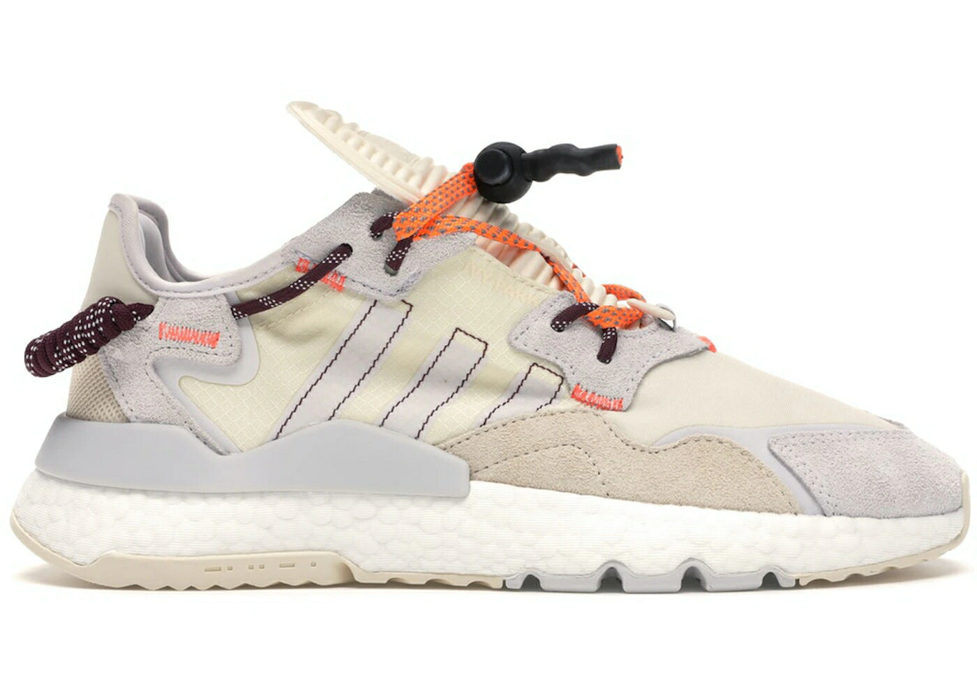 アディダス ジョガーパンツ パーク 灰色 グレー 橙 オレンジ スニーカー メンズ ADIDAS NITE JOGGER BEYONCE IVY PARK ECRU TINT / ECRU TINT GREY SOLAR ORANGE