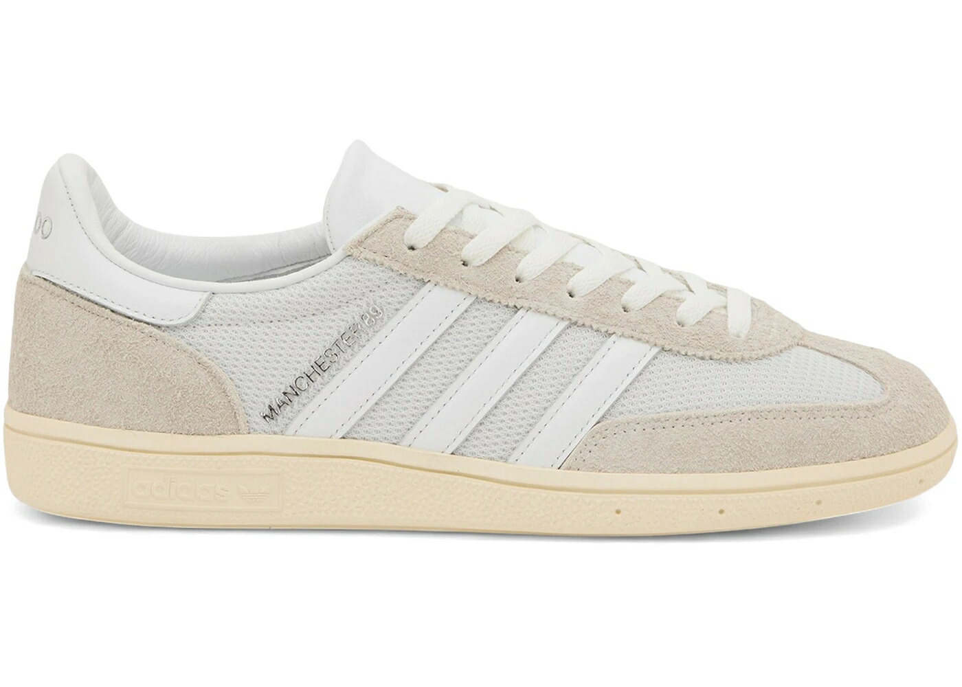 アディダス 白色 ホワイト クリーム END. スニーカー メンズ ADIDAS MANCHESTER MADE IN GERMANY WHITE CREAM / FOOTWEAR WHITE FOOTWEAR WHITE