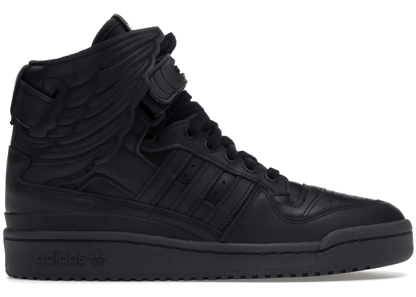 アディダス フォーラム ジェレミー 黒色 ブラック コア 4.0 スニーカー メンズ ADIDAS FORUM HI WINGS JEREMY SCOTT BLACK / CORE BLACK CORE BLACK CORE BLACK
