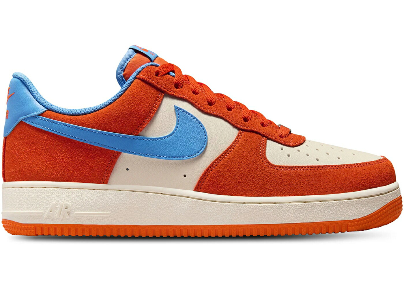 ナイキ 橙 オレンジ色 青味 青み 白いこと 白いこと 空軍 \u002707 スニーカー メンズ NIKE AIR FORCE 1 LOW LV8 SAFETY ORANGE UNIVERSITY BLUE / SAFETY ORANGE WHITE UNIVERSITY