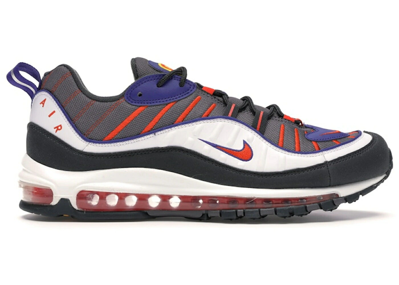 ナイキ マックス チーム 橙 オレンジ レーザー エアマックス スニーカー メンズ NIKE AIR MAX 98 GUNSMOKE TEAM ORANGE / GUNSMOKE TEAM ORANGE LASER