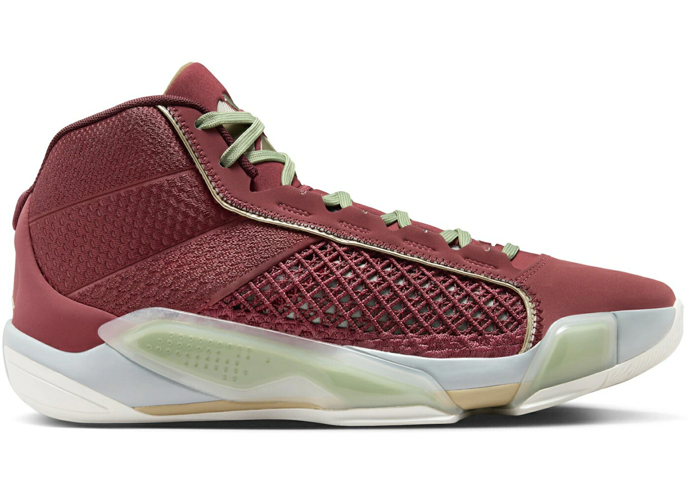 ナイキ ジョーダン 火竜 ゴールド スニーカー メンズ JORDAN 38 PF YEAR OF THE DRAGON (WHITE SOLE) / CEDAR METALLIC GOLD GRAIN LIGHT