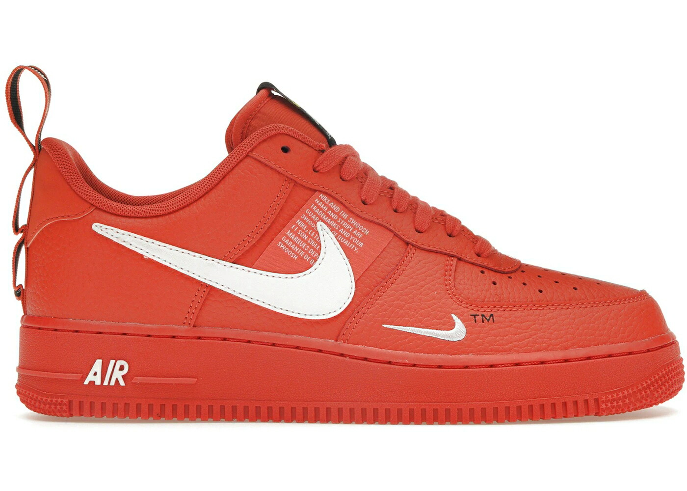 ナイキ チーム 橙 オレンジ 黒色 ブラック 黄色 イエロー エアフォース スニーカー メンズ NIKE AIR FORCE 1 LOW UTILITY TEAM ORANGE / TEAM ORANGE BLACK TOUR YELLOW