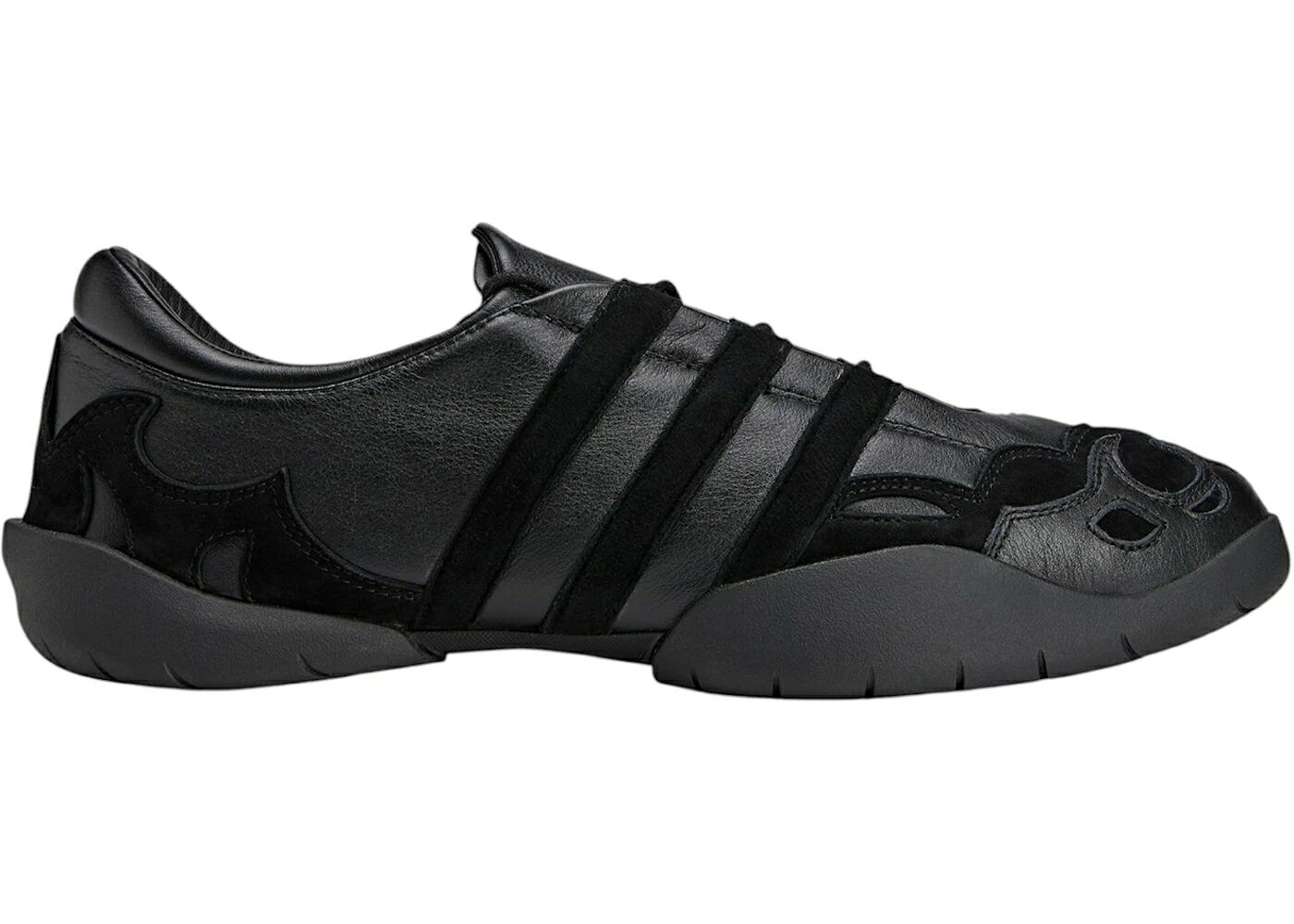 アディダス なめし革 黒いこと 黒いこと スニーカー メンズ ADIDAS Y-3 REGU LEATHER BLACK / BLACK BLACK BLACK