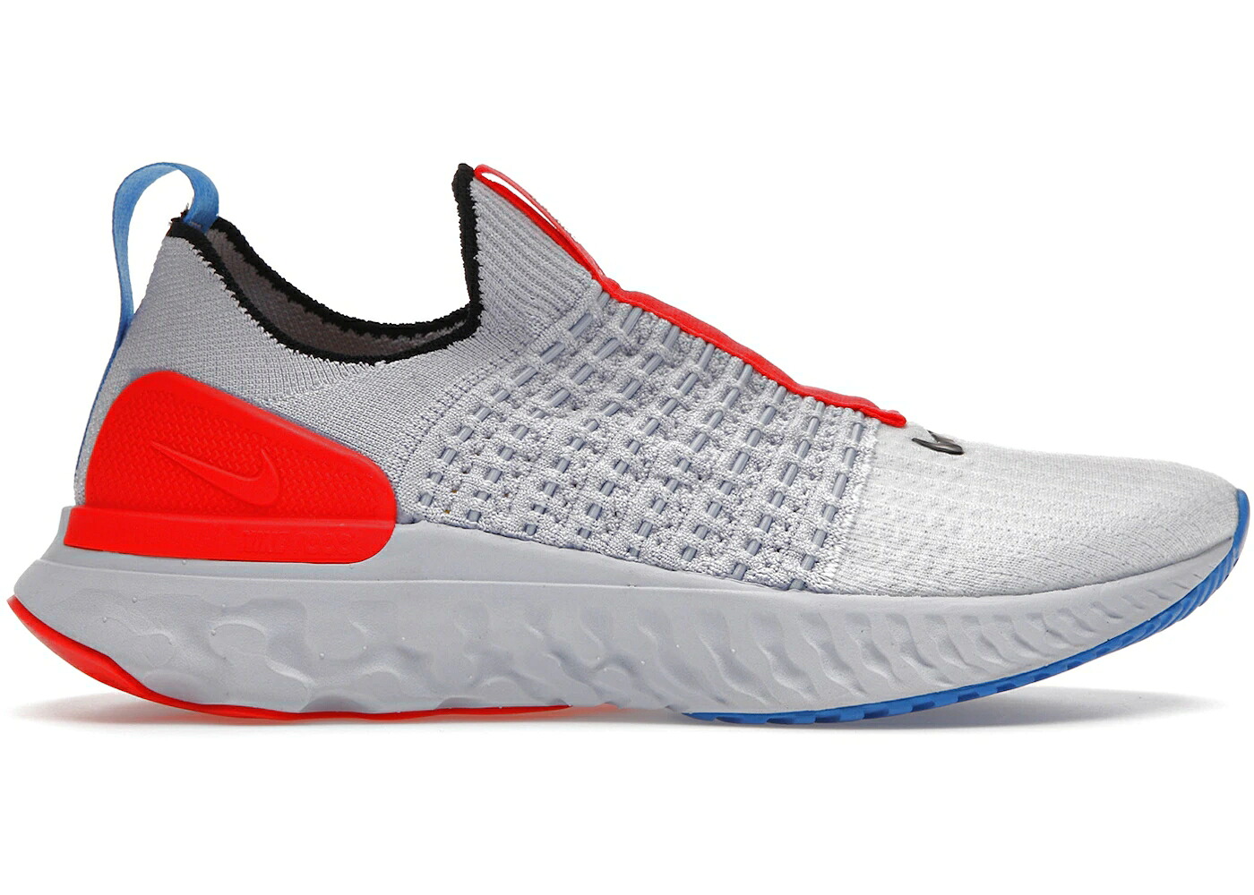ナイキ リアクト ラン フライニット 灰色 グレー クリムゾン WOMEN'S スニーカー レディース NIKE REACT PHANTOM RUN FLYKNIT 2 FOOTBALL GREY BRIGHT CRIMSON (WOMEN'S) / FOOTBALL GREY LIGHT MARINE