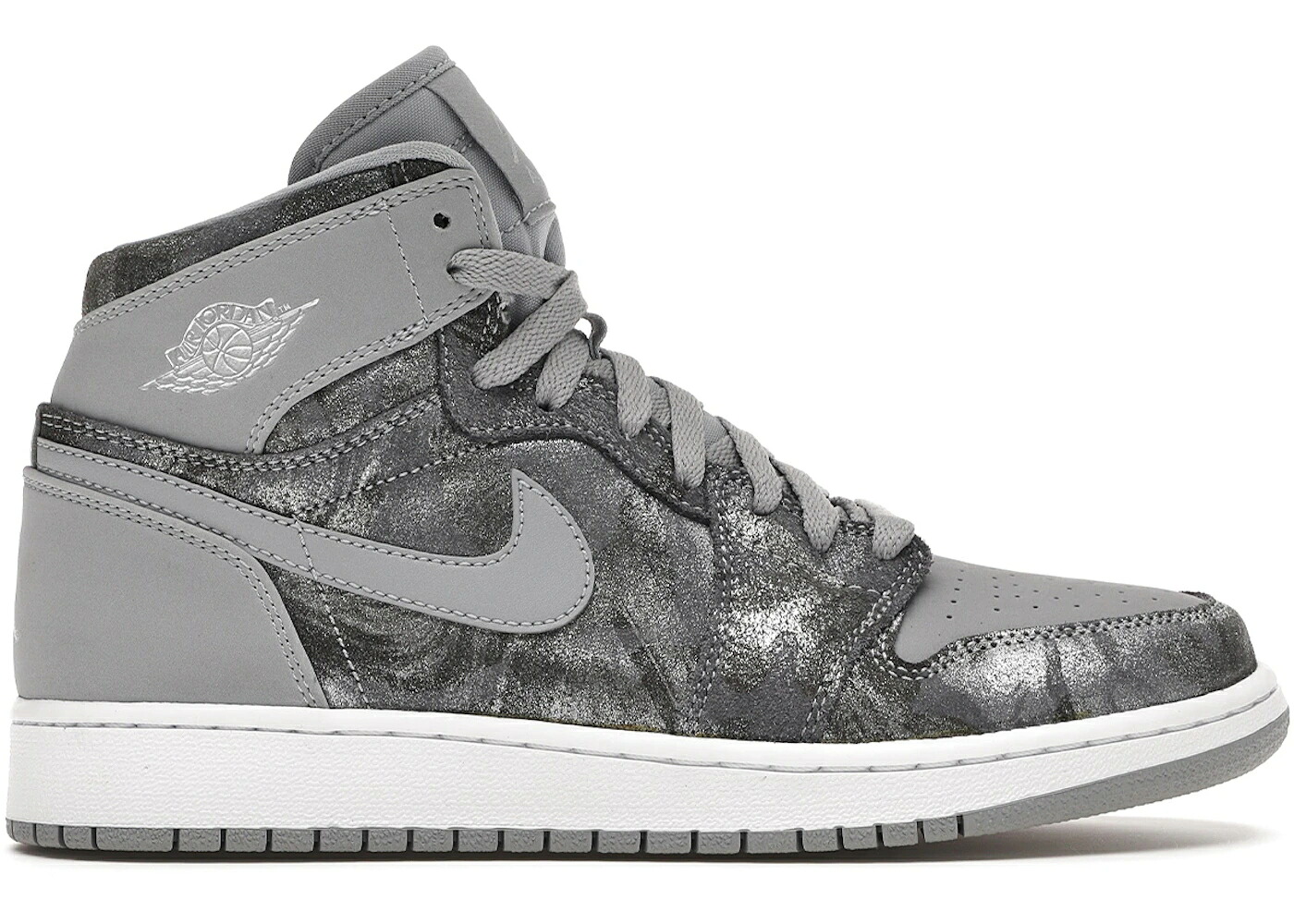 ナイキ ジョーダン 灰色 グレー 銀色 シルバー 白色 ホワイト ジュニア キッズ JORDAN 1 RETRO ALL-STAR (2016) (GS) / WOLF GREY METALLIC SILVER WHITE ベビー マタニティ スニーカー｜スニケス